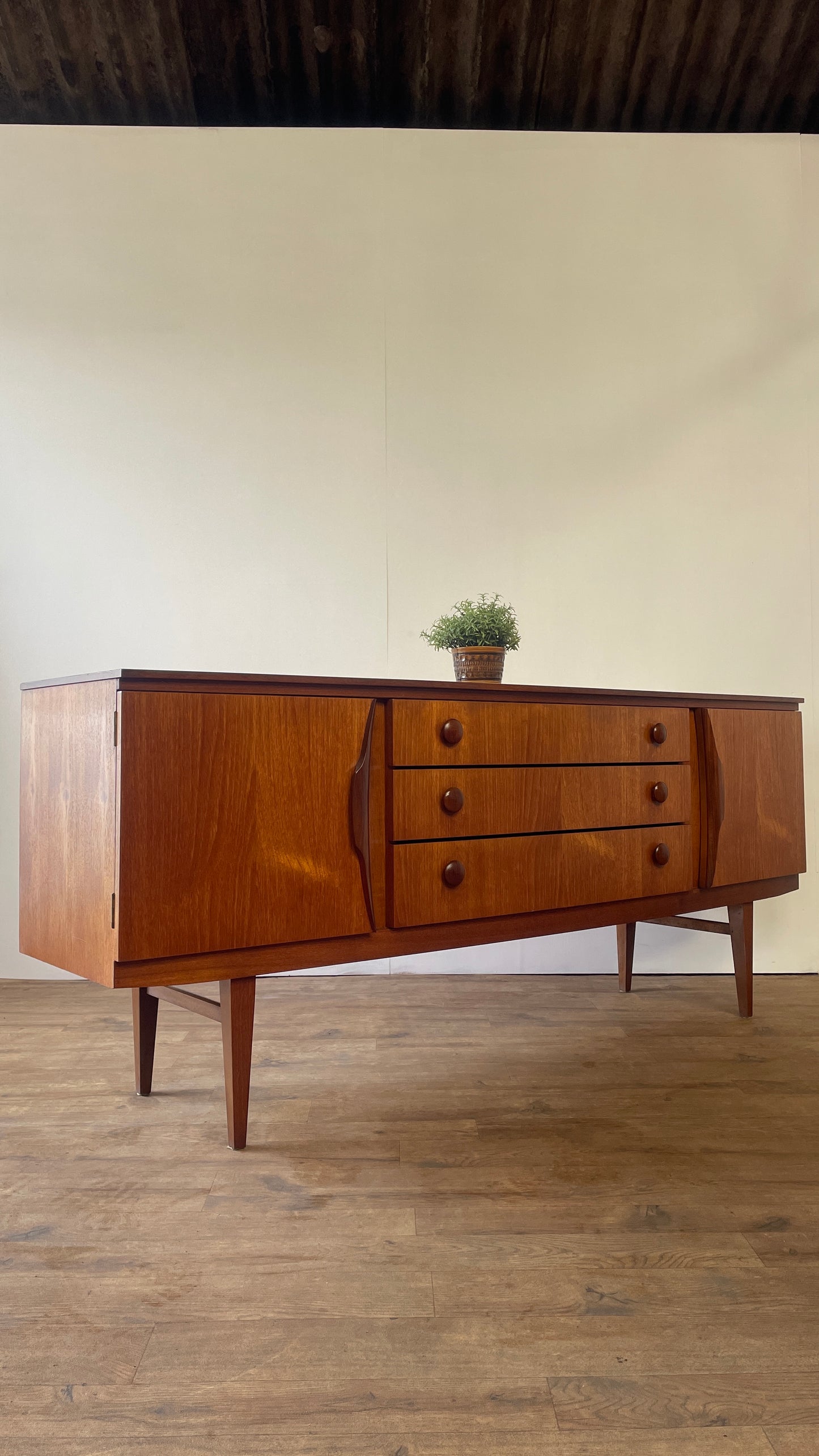 Beautility Teak Mid-Century Sideboard | Vintage 1960s British Modernist Cabinet