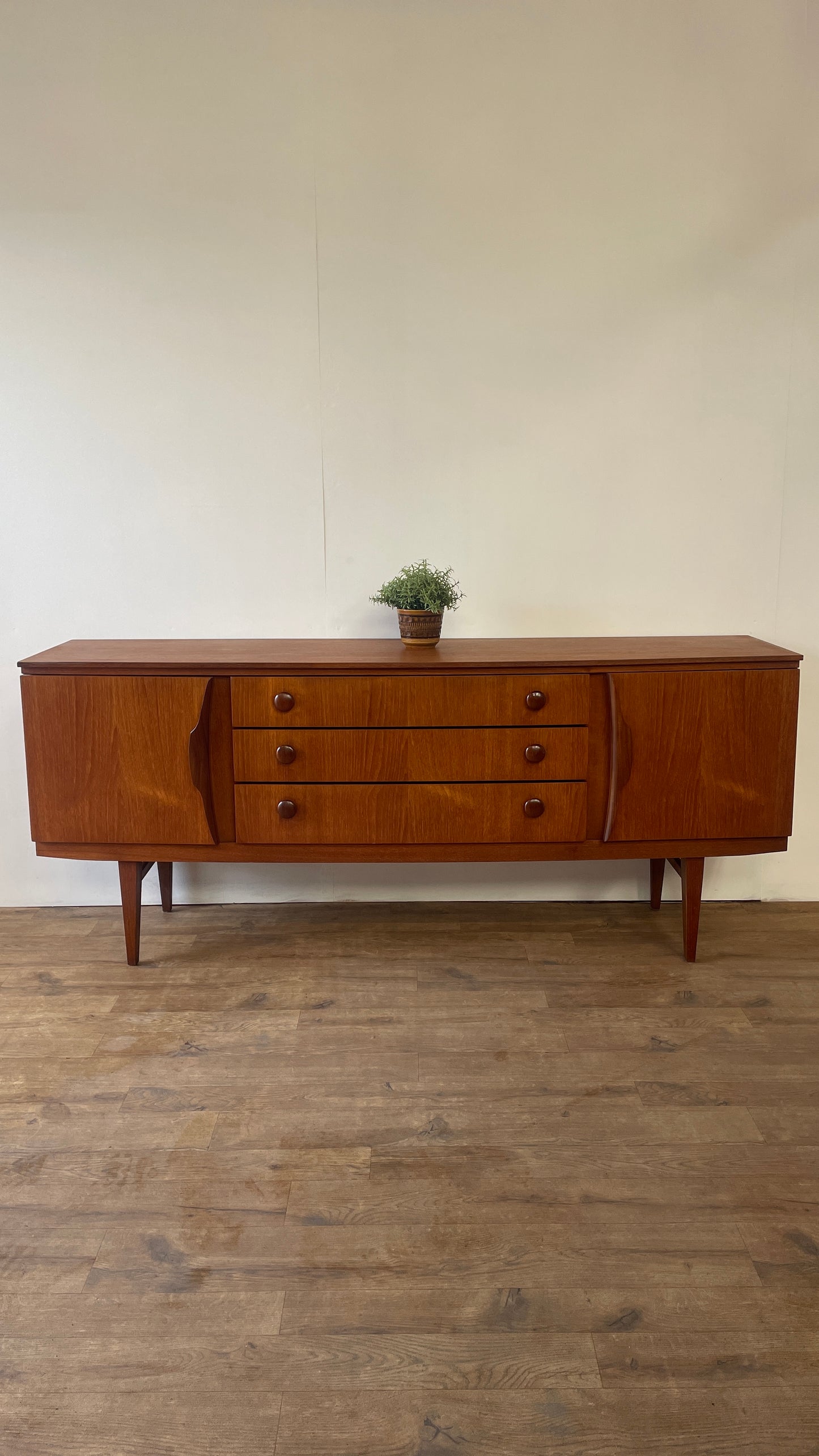 Beautility Teak Mid-Century Sideboard | Vintage 1960s British Modernist Cabinet