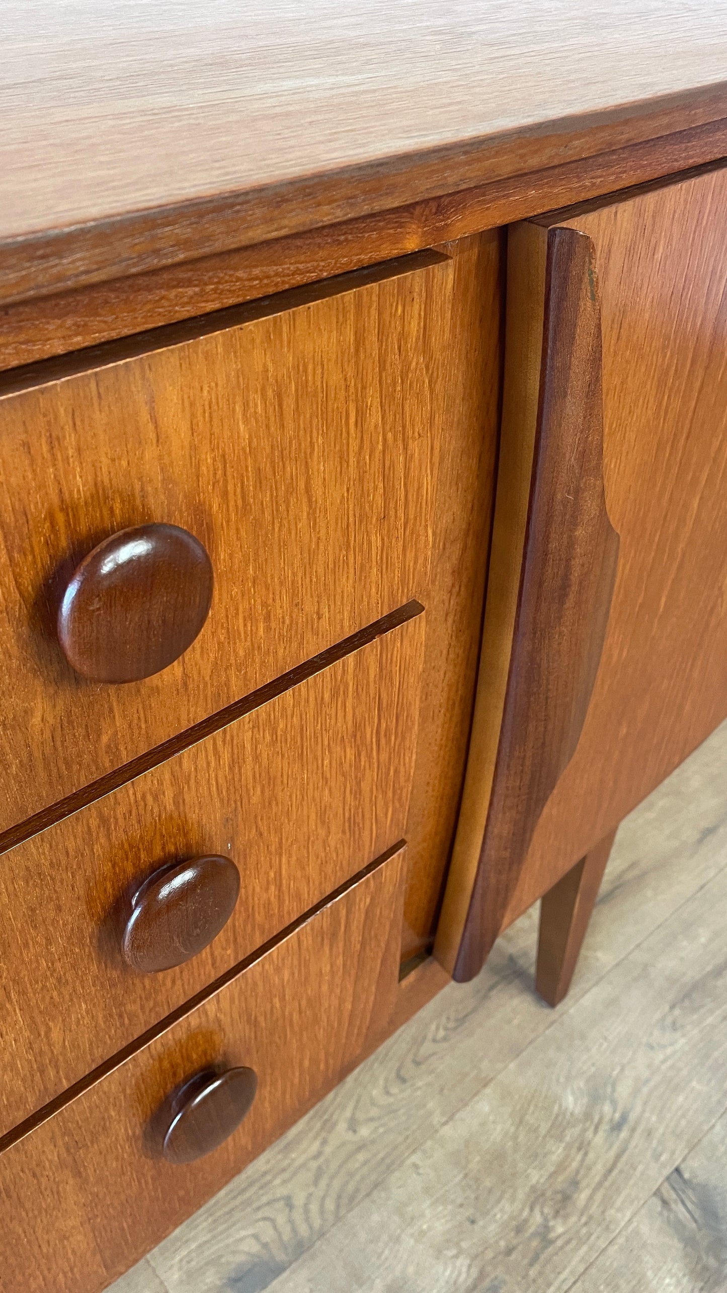 Beautility Teak Mid-Century Sideboard | Vintage 1960s British Modernist Cabinet