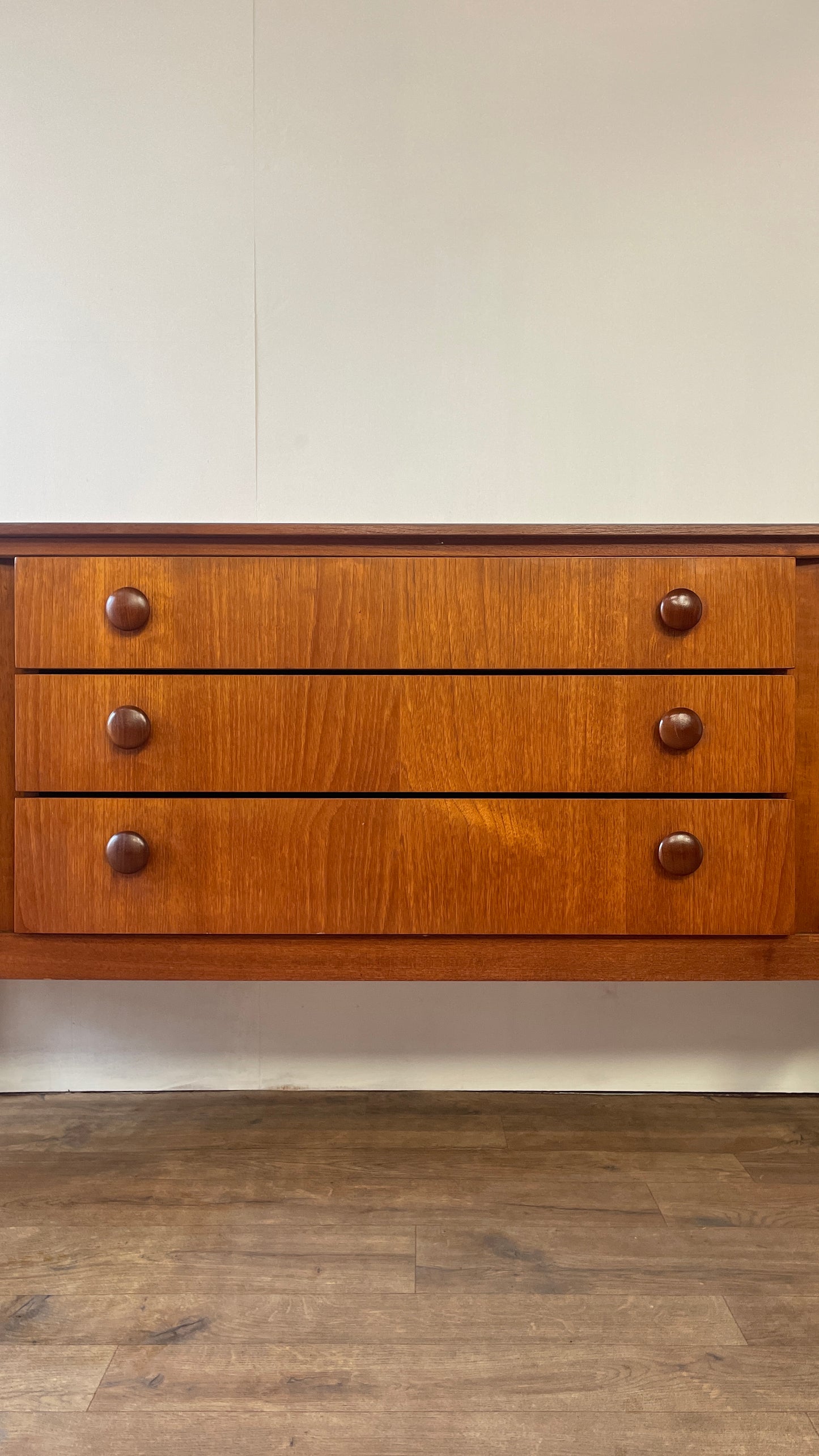 Beautility Teak Mid-Century Sideboard | Vintage 1960s British Modernist Cabinet