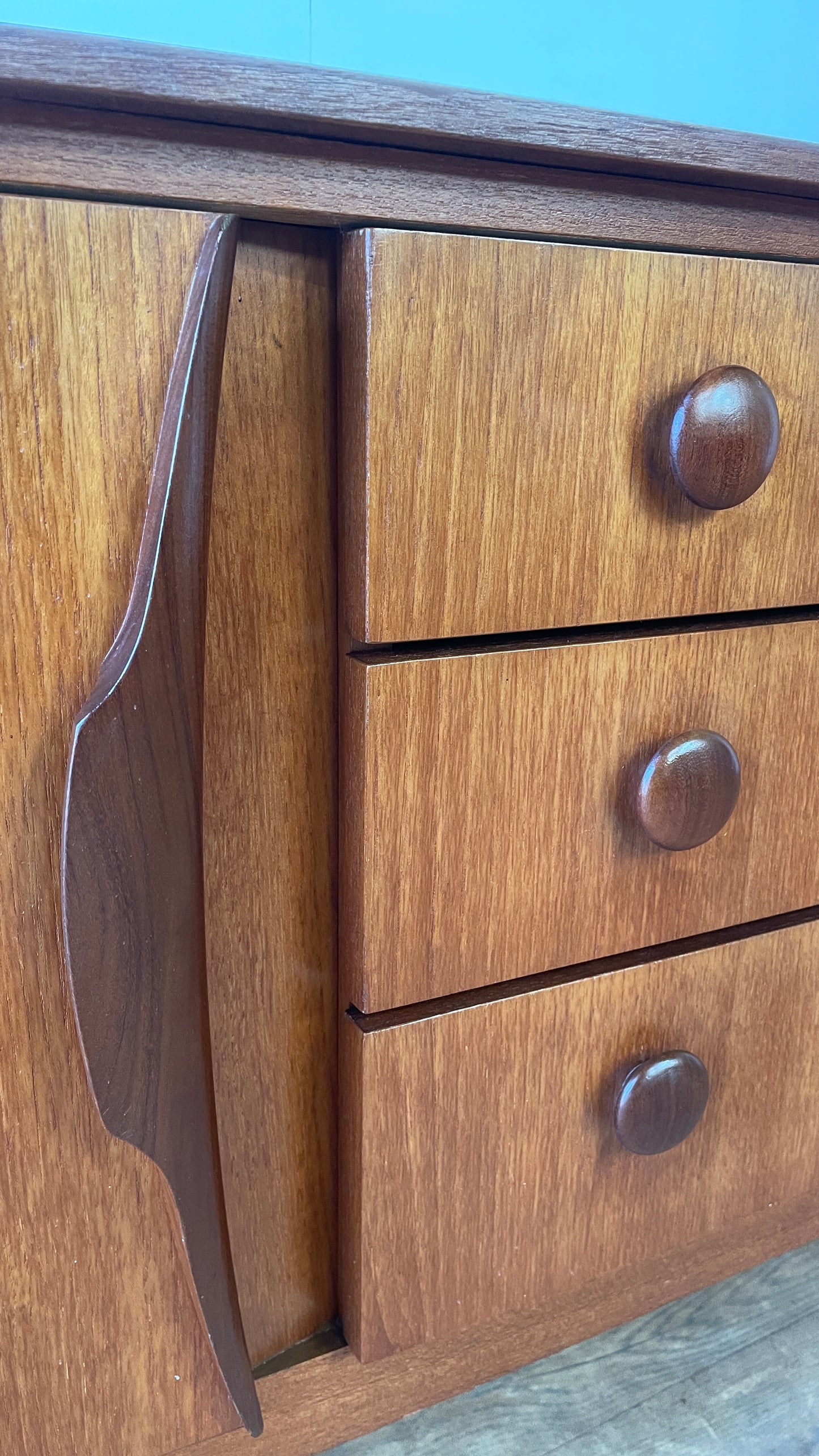 Beautility Teak Mid-Century Sideboard | Vintage 1960s British Modernist Cabinet