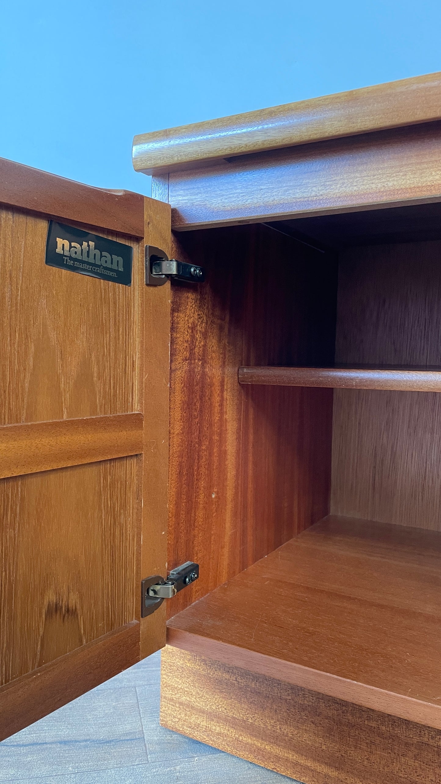 Nathan Teak Mid-Century Bedside Cabinet | Vintage Danish-Style Cupboard