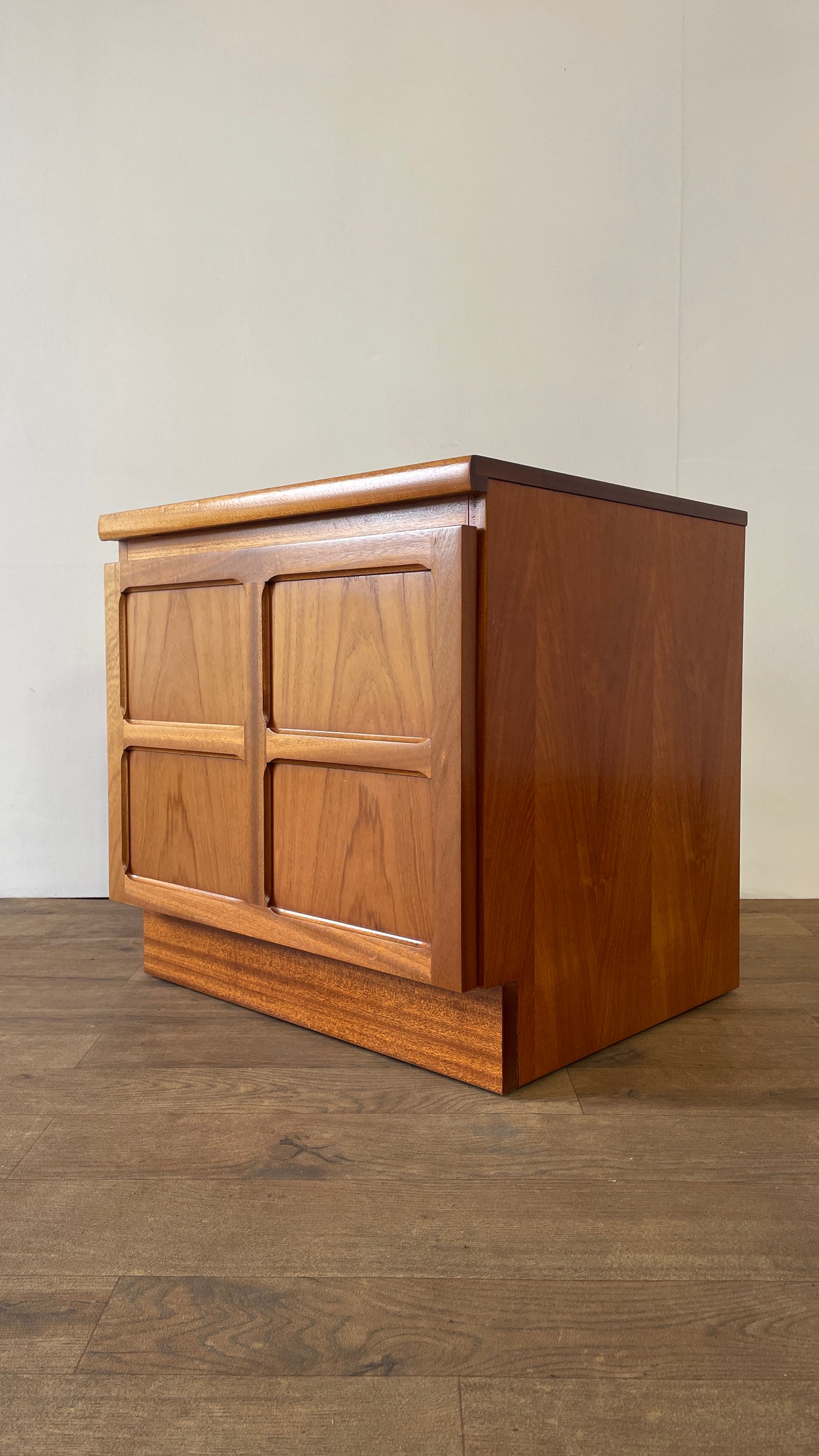 Nathan Teak Mid-Century Bedside Cabinet | Vintage Danish-Style Cupboard