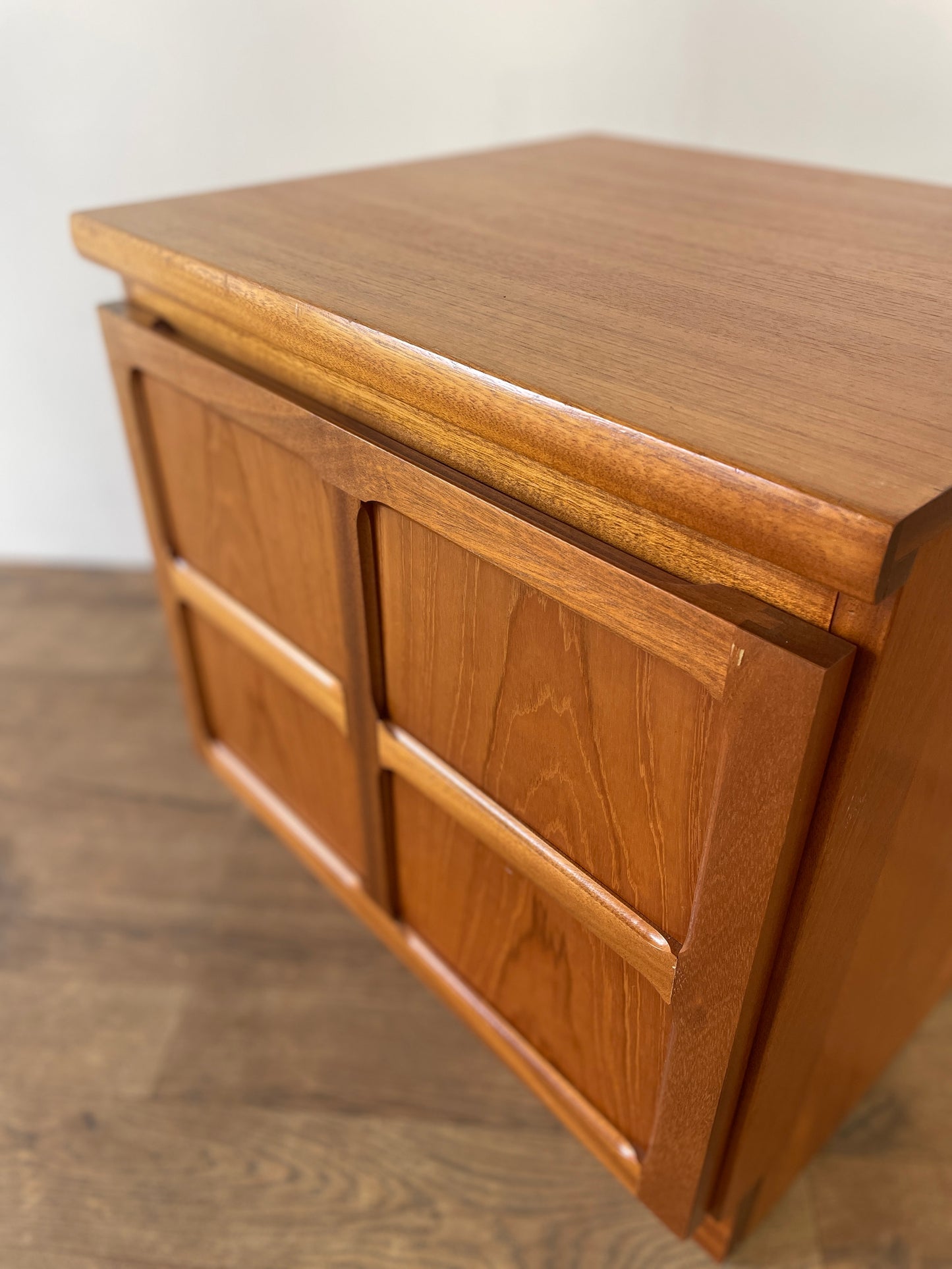 Nathan Teak Mid-Century Bedside Cabinet | Vintage Danish-Style Cupboard