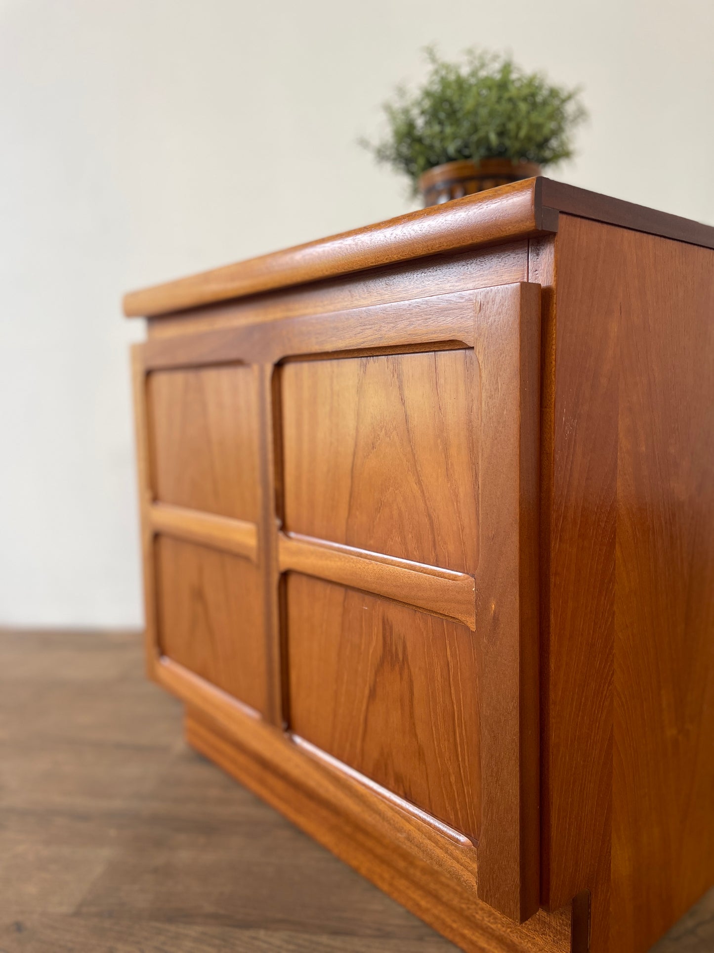 Nathan Teak Mid-Century Bedside Cabinet | Vintage Danish-Style Cupboard