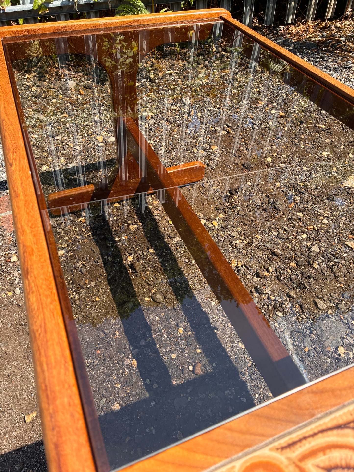 G Plan Mid-Century Teak Coffee Table with Smoked Glass & Tiled Top | Vintage Retro