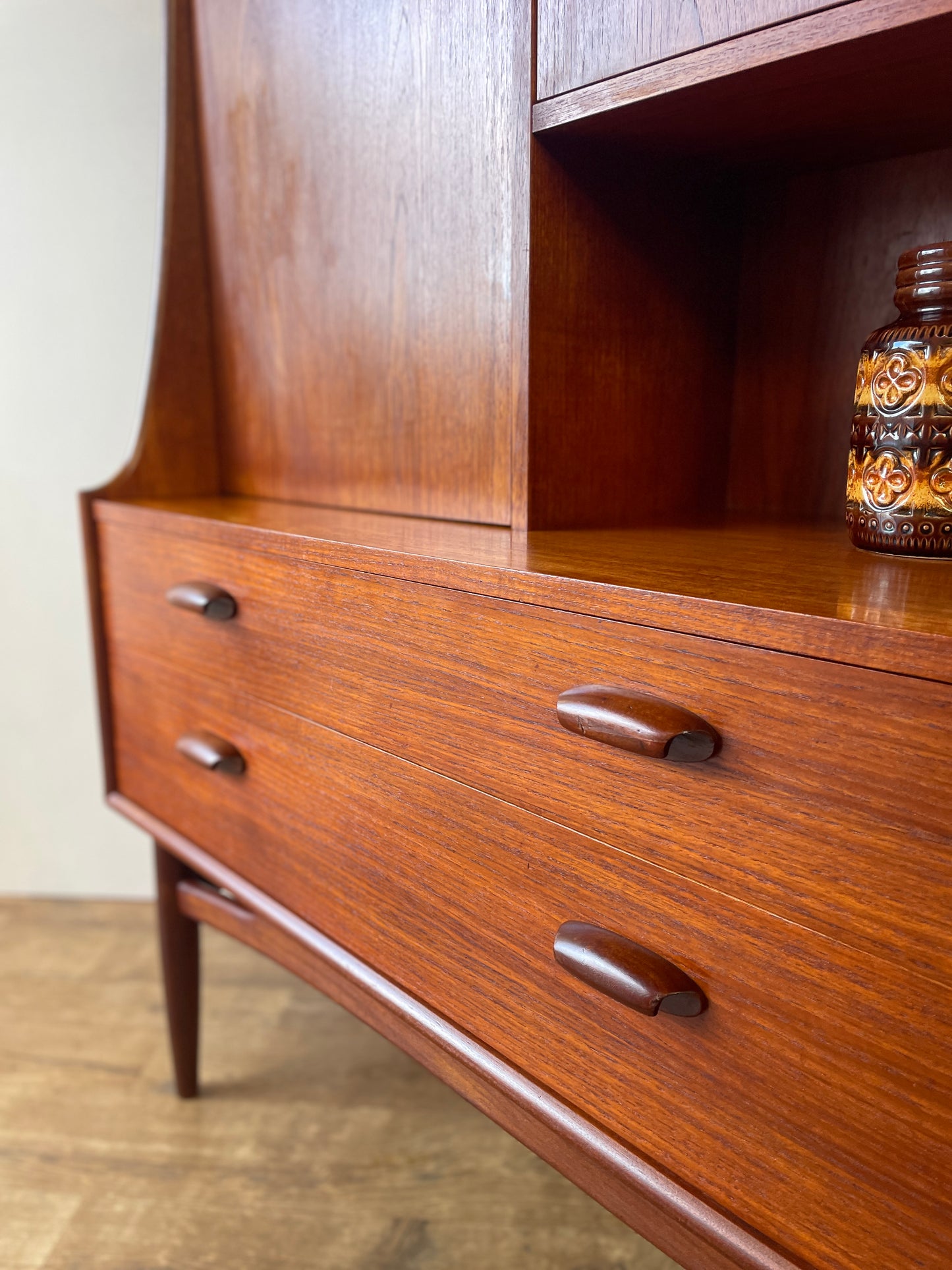 G-Plan Brasilia Teak Mid-Century Highboard Cabinet – 1960s British Modern Storage