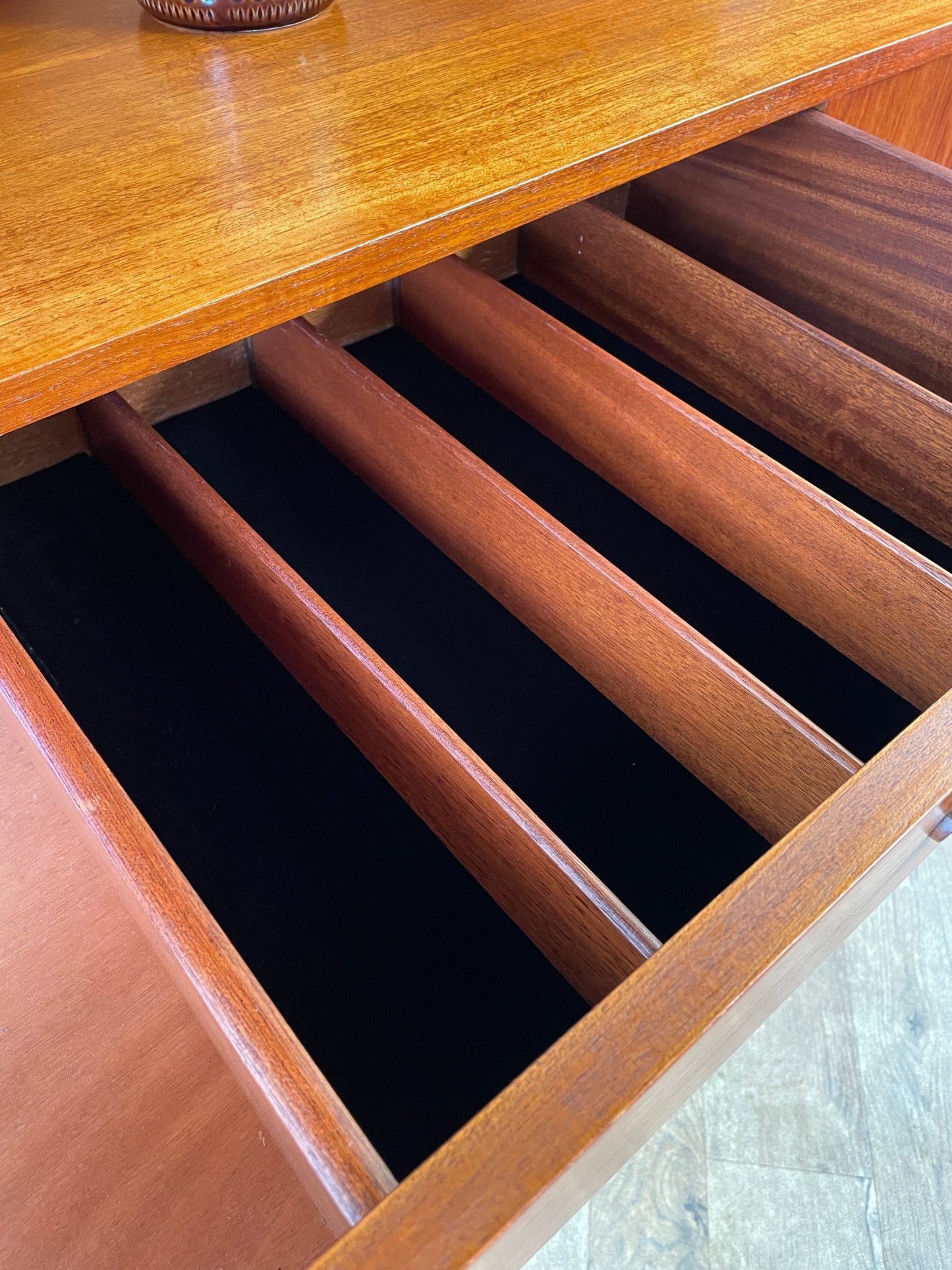 G-Plan Brasilia Teak Mid-Century Highboard Cabinet – 1960s British Modern Storage