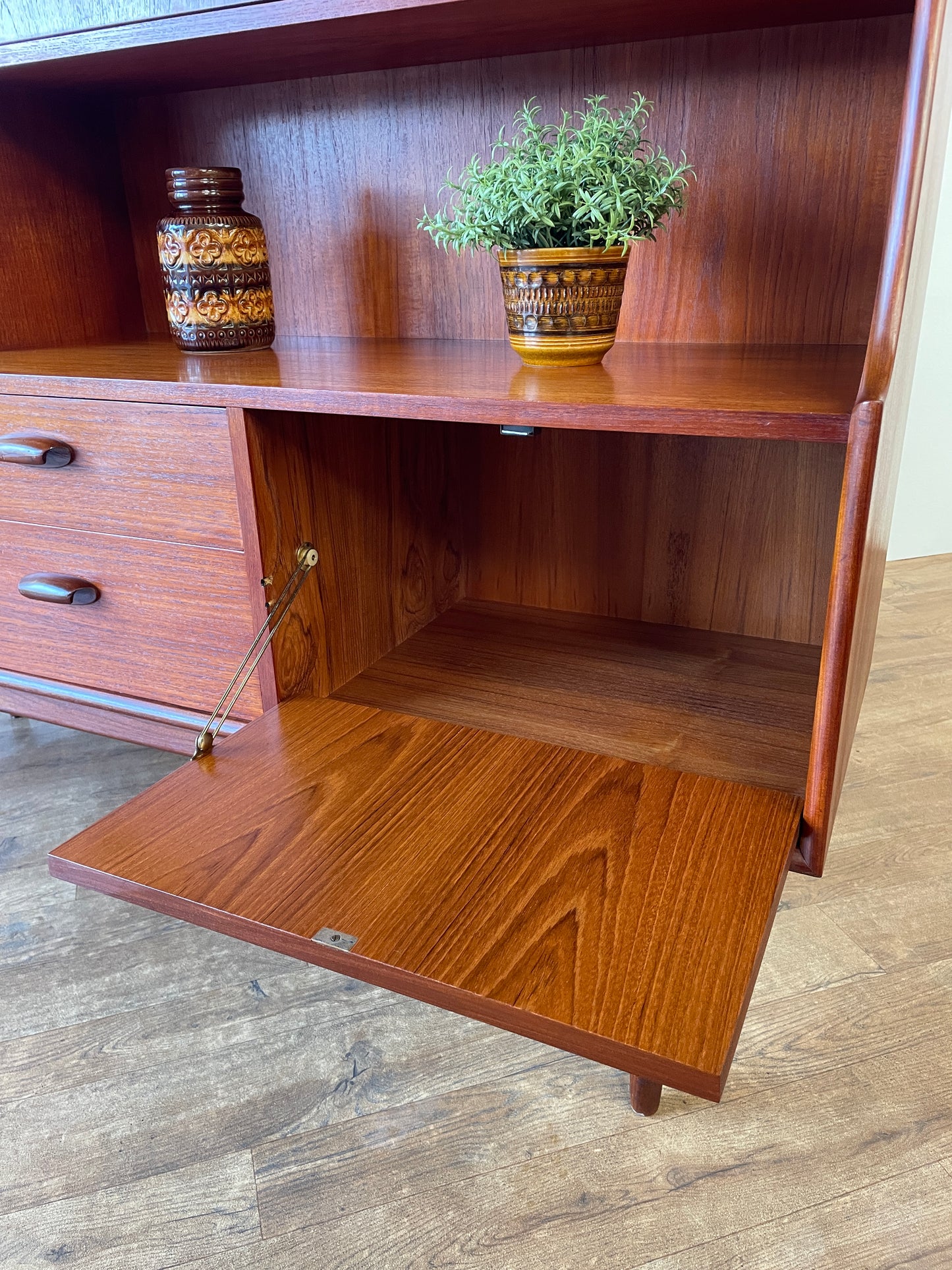 G-Plan Brasilia Teak Mid-Century Highboard Cabinet – 1960s British Modern Storage