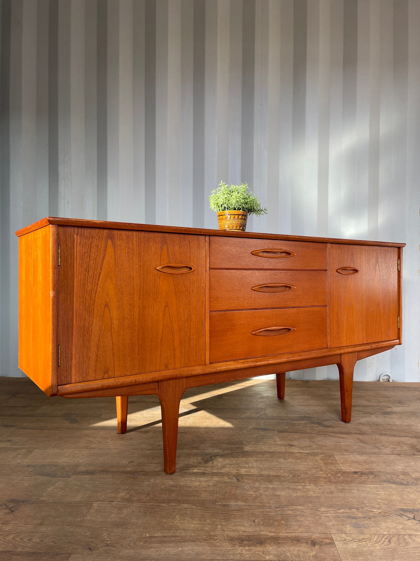 Danish Teak Mid-Century Jentique Sideboard | Vintage 1960s Storage Cabinet | 152cm
