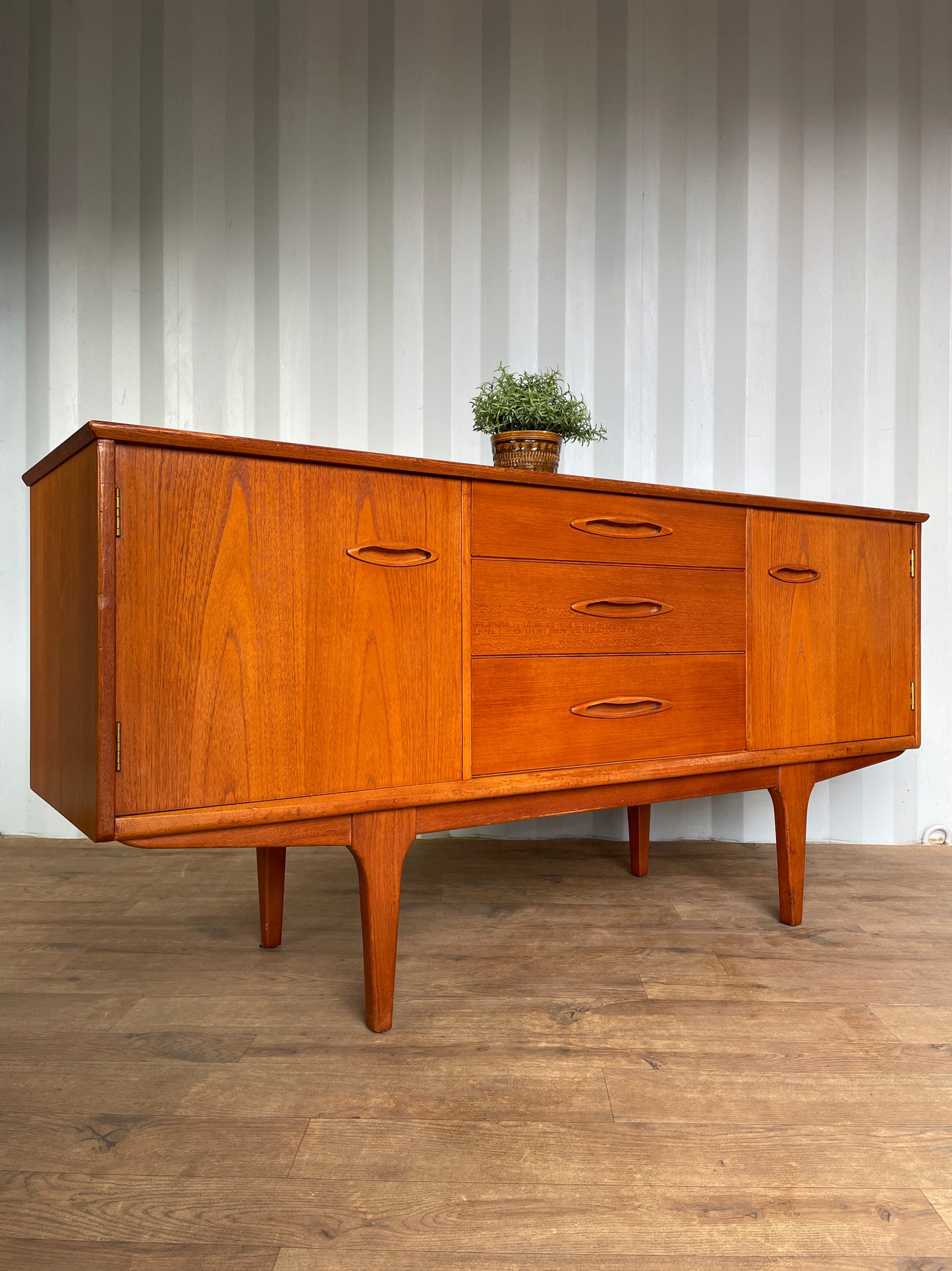 Danish Teak Mid-Century Jentique Sideboard | Vintage 1960s Storage Cabinet | 152cm