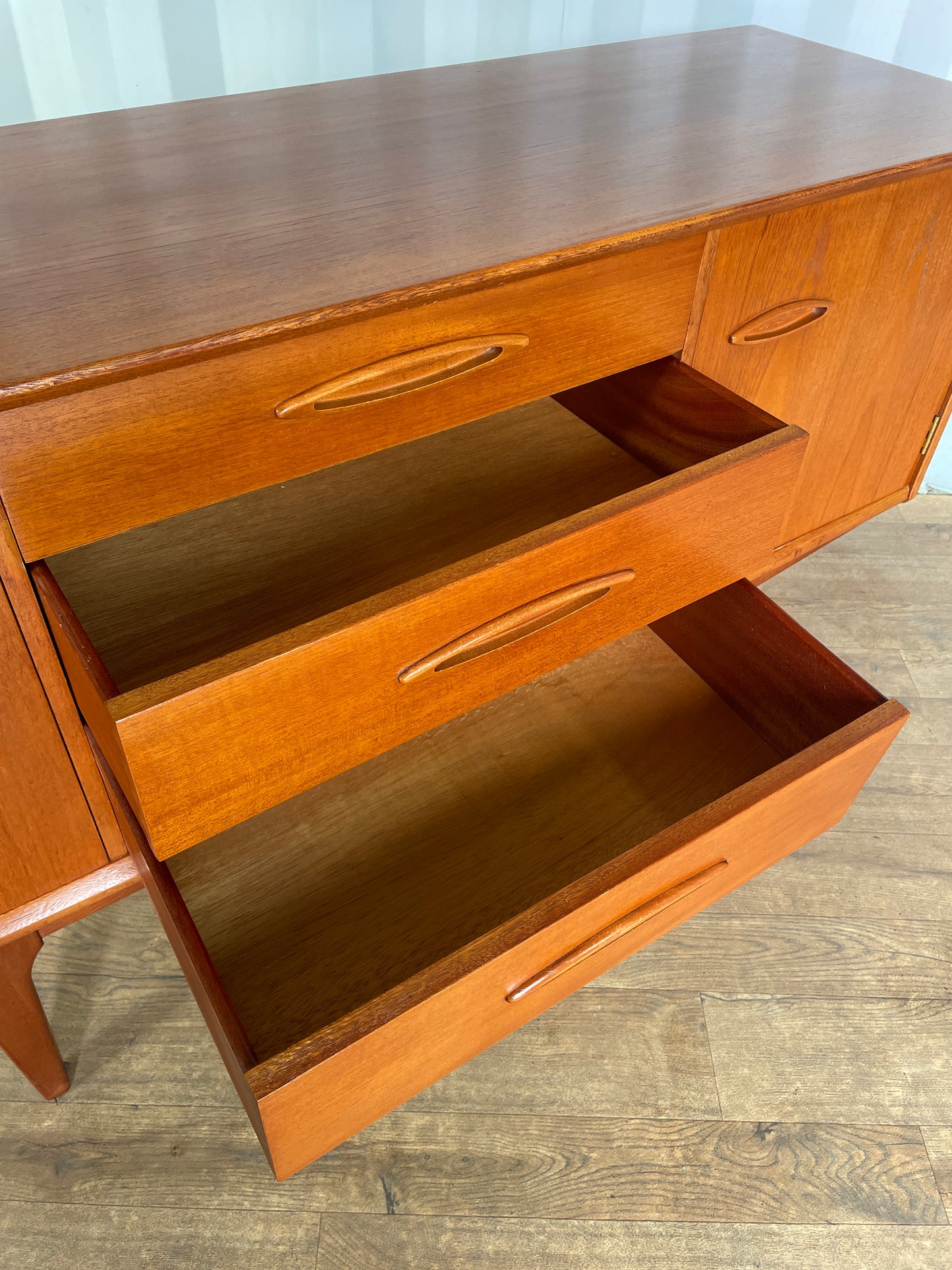 Danish Teak Mid-Century Jentique Sideboard | Vintage 1960s Storage Cabinet | 152cm