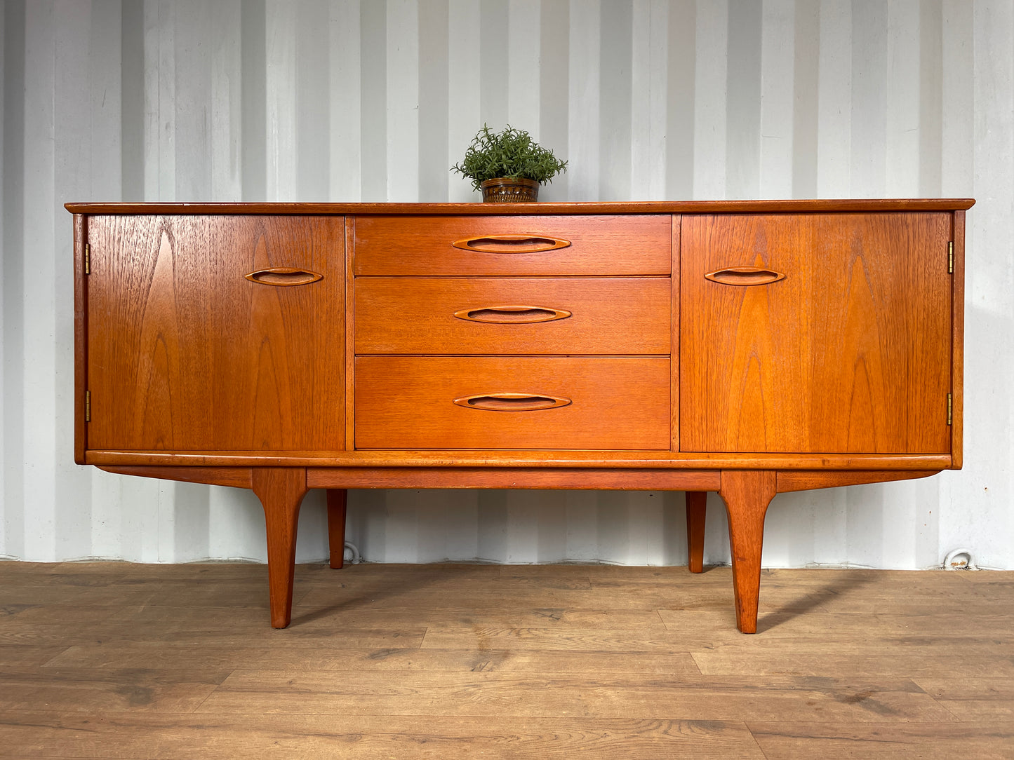 Danish Teak Mid-Century Jentique Sideboard | Vintage 1960s Storage Cabinet | 152cm