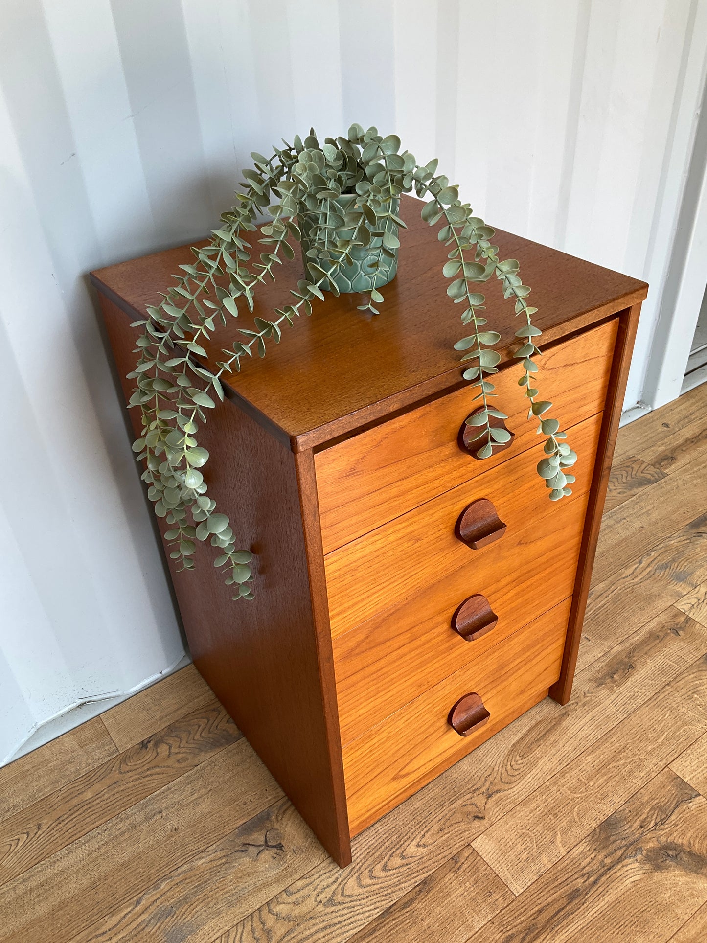 Stag Bedside Teak Chest Cabinet - Mid-Century / Vintage