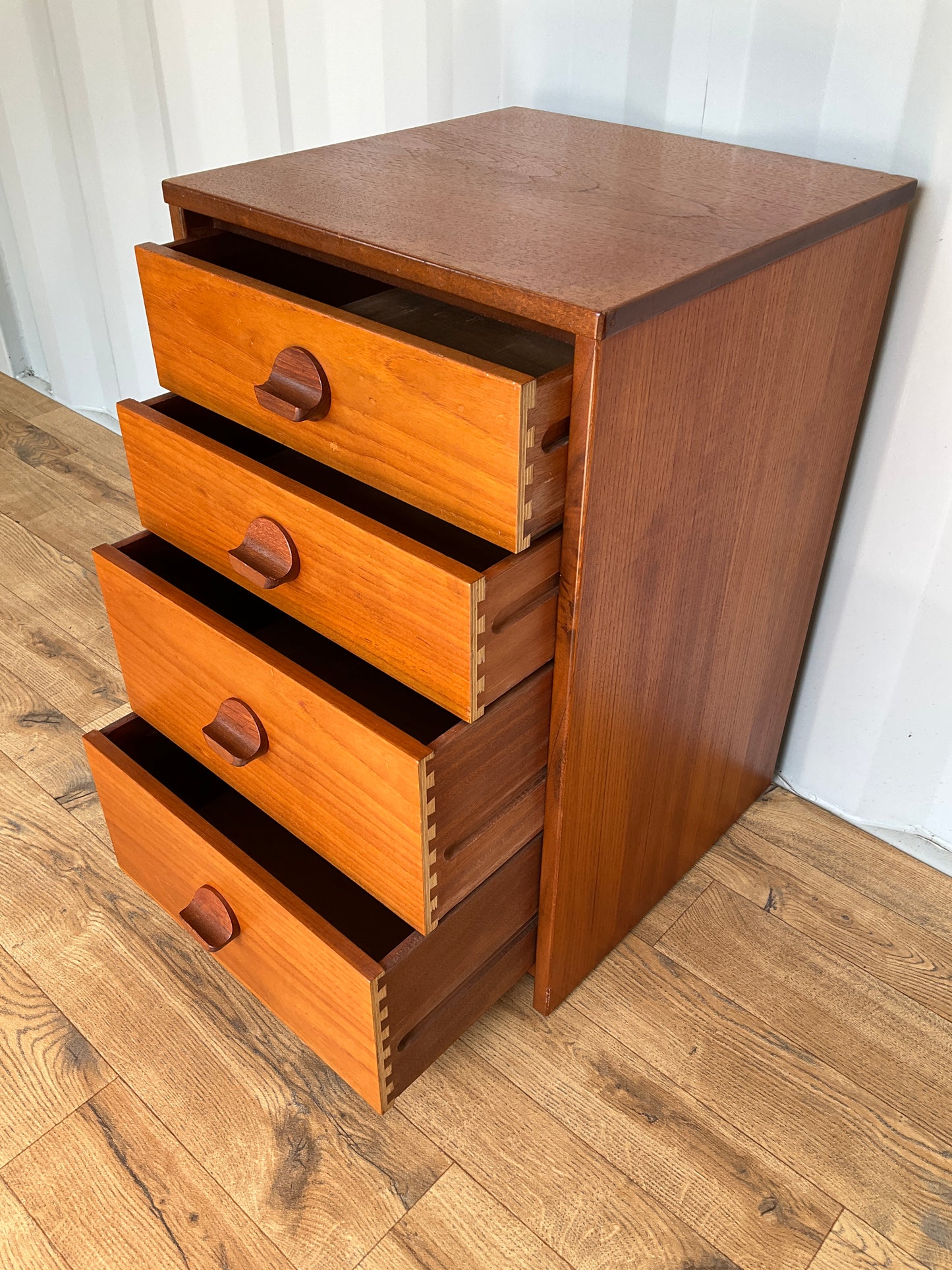 Stag Bedside Teak Chest Cabinet - Mid-Century / Vintage