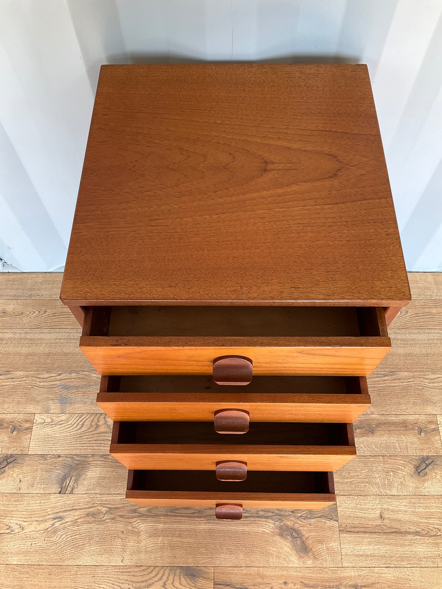 Stag Bedside Teak Chest Cabinet - Mid-Century / Vintage