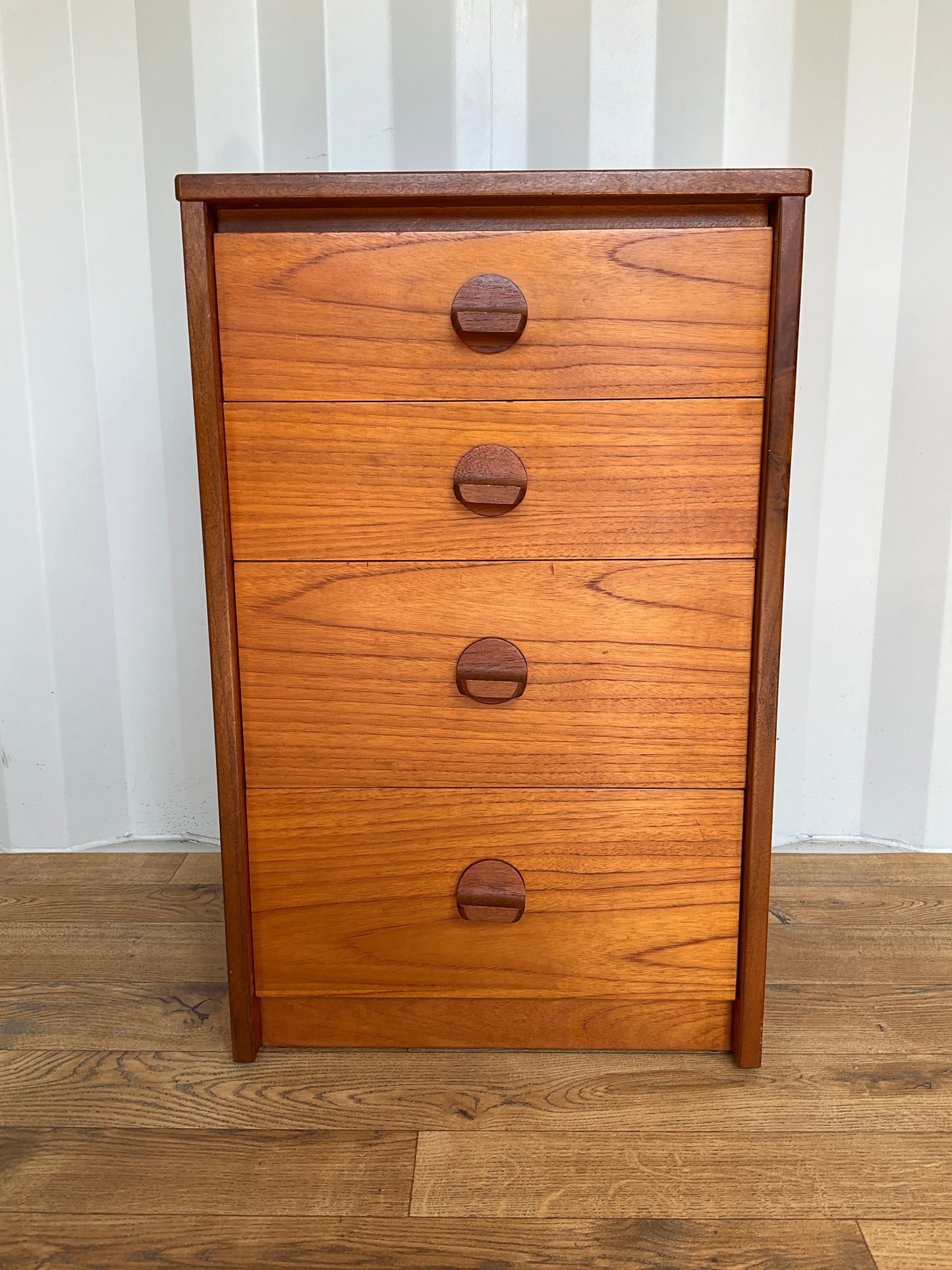 Stag Bedside Teak Chest Cabinet - Mid-Century / Vintage