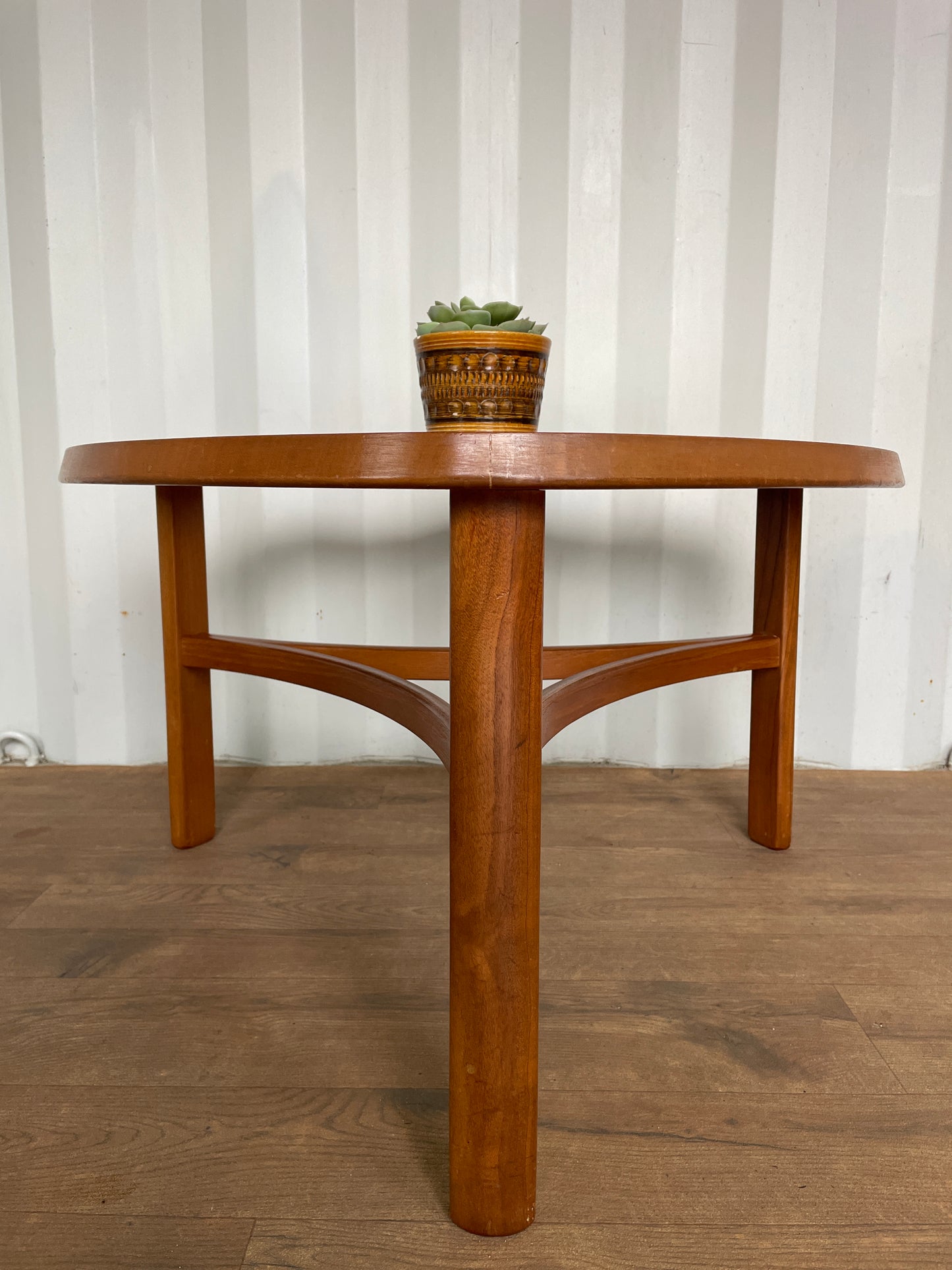 Mid-Century Nathan Trinity Teak & Glass Coffee Table | UK Made Vintage Design