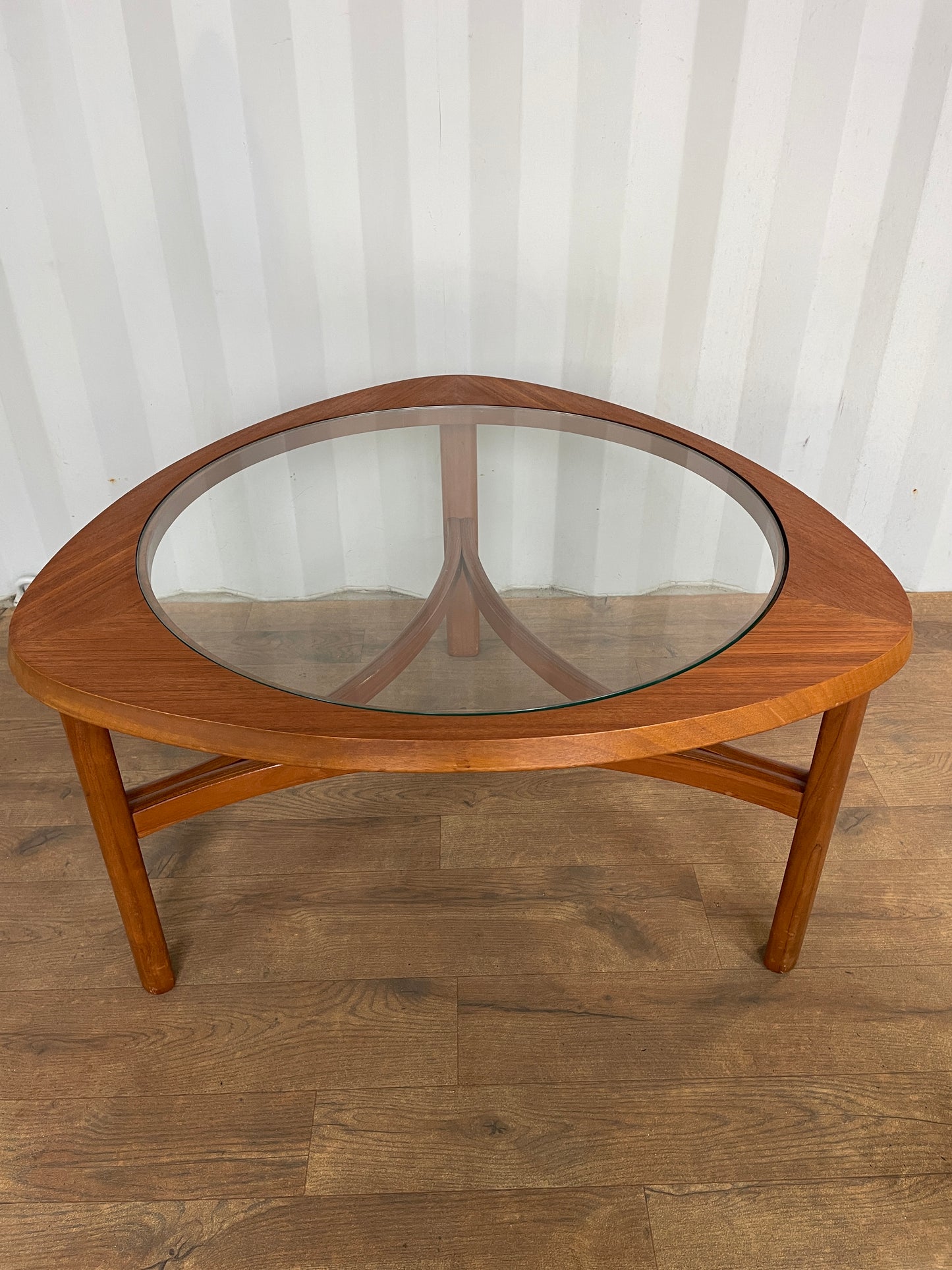 Mid-Century Nathan Trinity Teak & Glass Coffee Table | UK Made Vintage Design