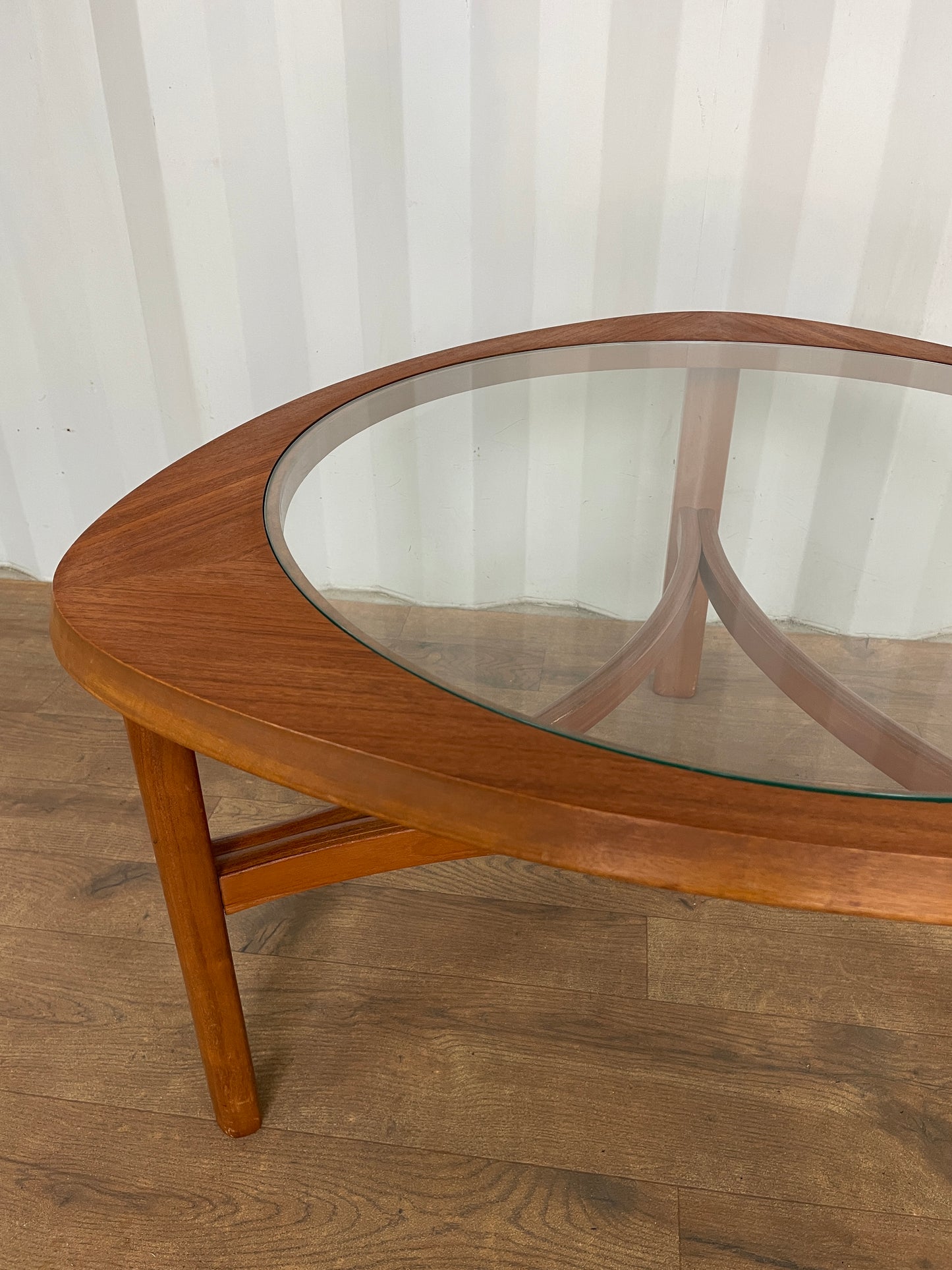 Mid-Century Nathan Trinity Teak & Glass Coffee Table | UK Made Vintage Design