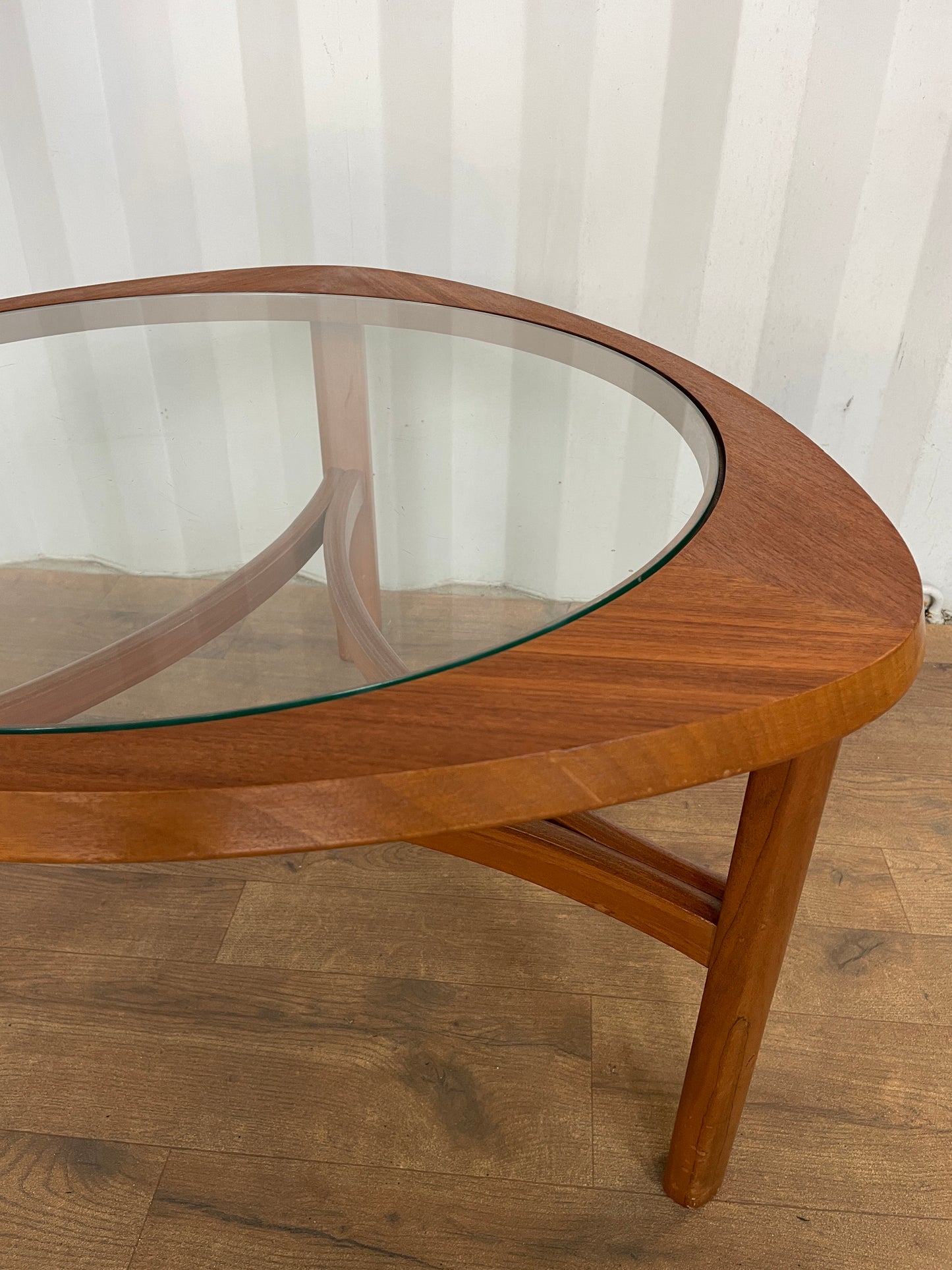 Mid-Century Nathan Trinity Teak & Glass Coffee Table | UK Made Vintage Design