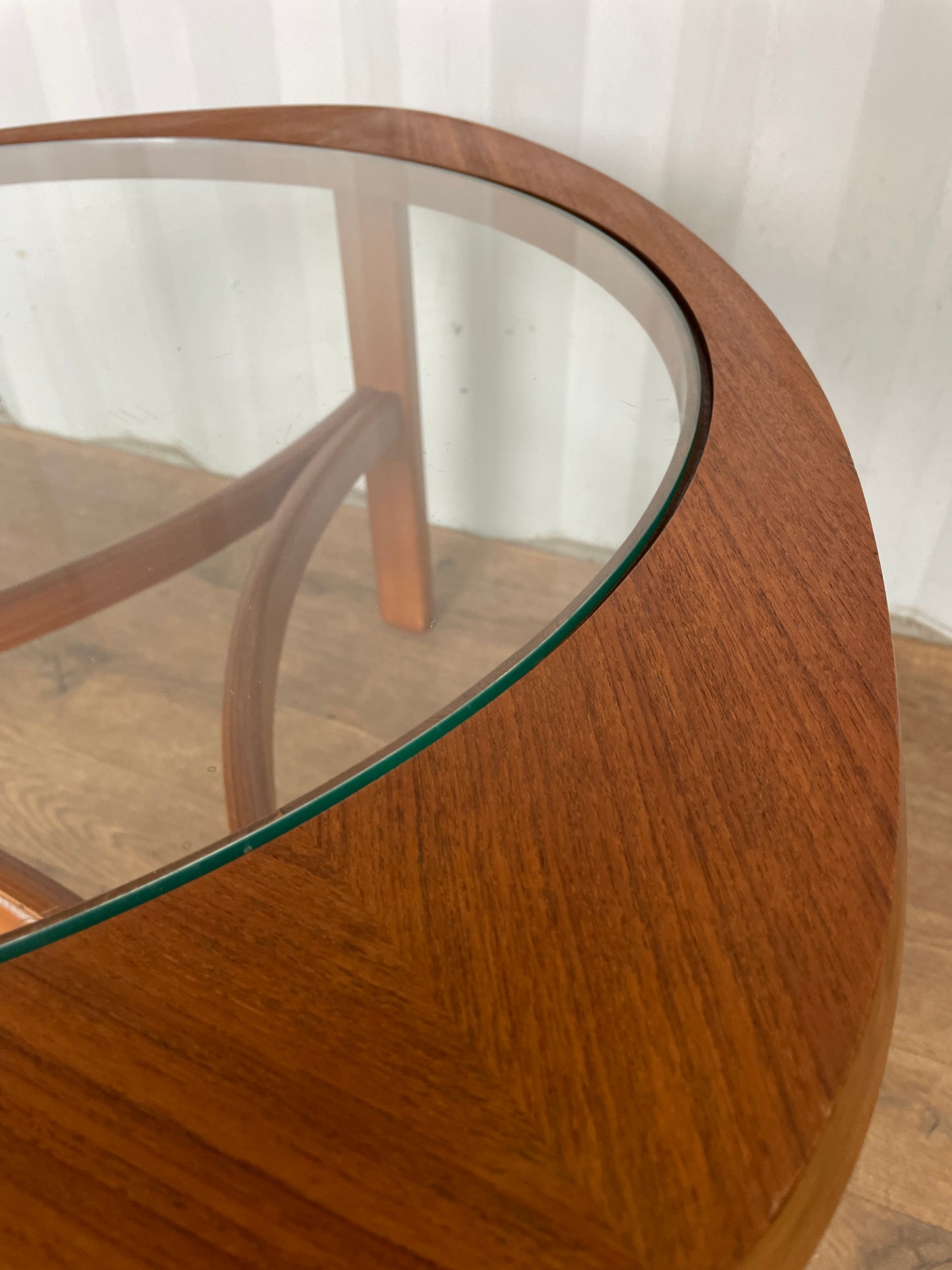 Mid-Century Nathan Trinity Teak & Glass Coffee Table | UK Made Vintage Design