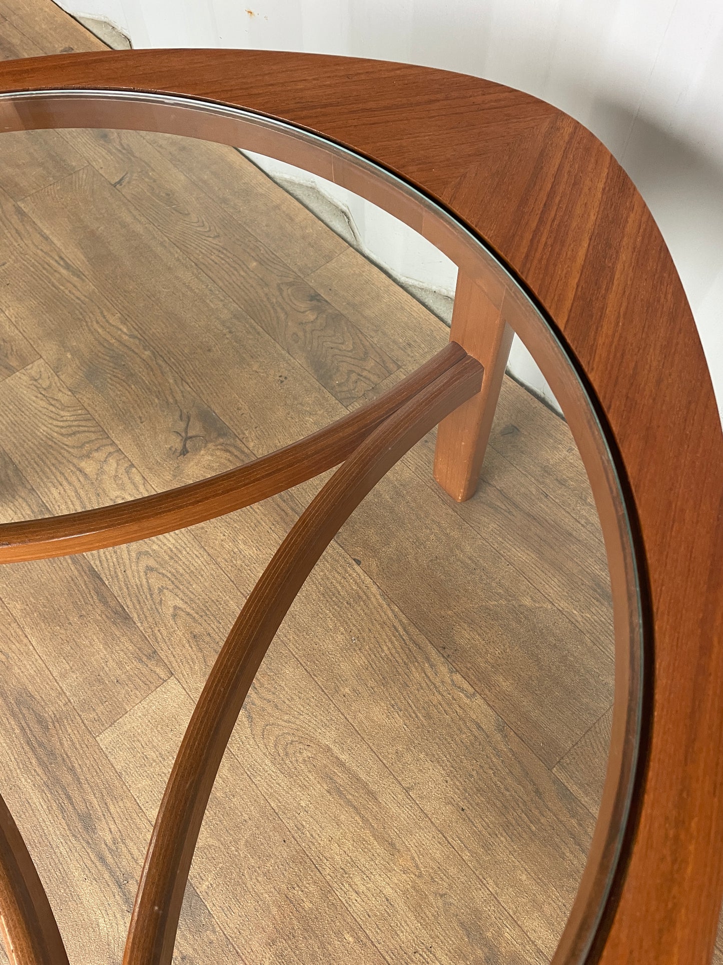 Mid-Century Nathan Trinity Teak & Glass Coffee Table | UK Made Vintage Design