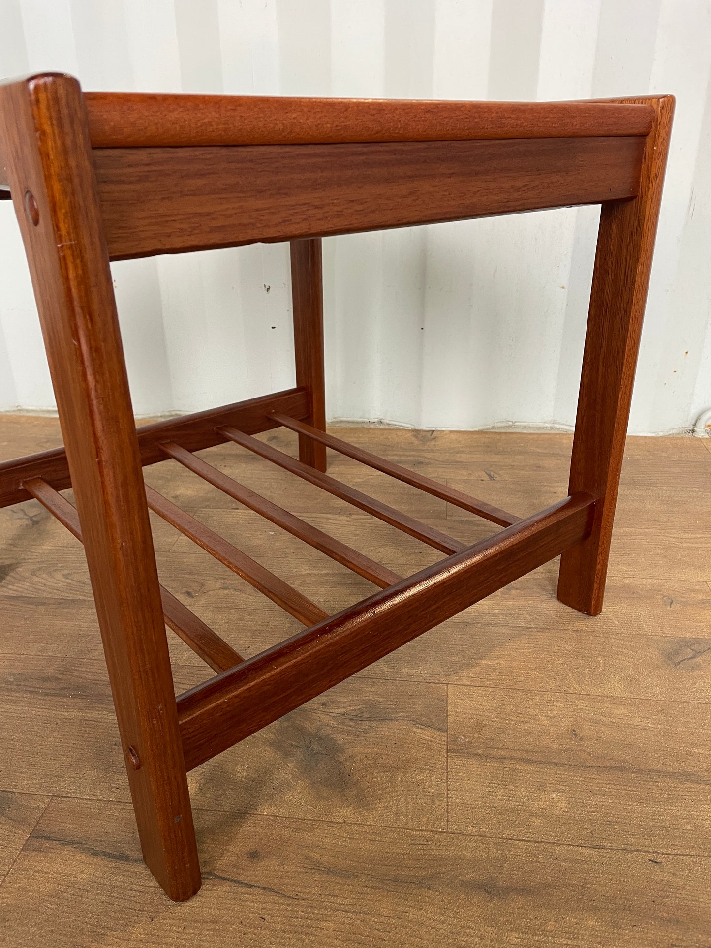 Danish Teak Mid-Century Side Table by BRDR Furbo | 1960s Scandinavian Design