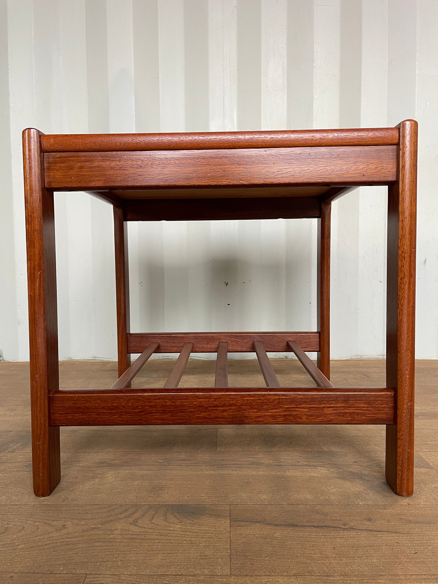 Danish Teak Mid-Century Side Table by BRDR Furbo | 1960s Scandinavian Design
