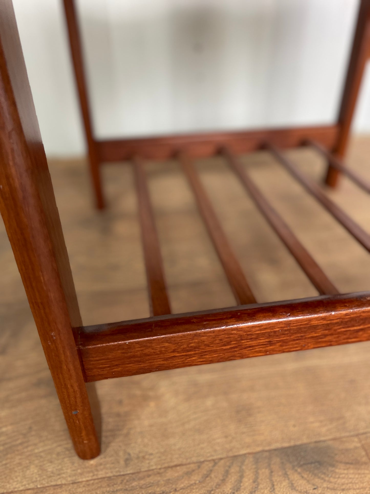Danish Teak Mid-Century Side Table by BRDR Furbo | 1960s Scandinavian Design