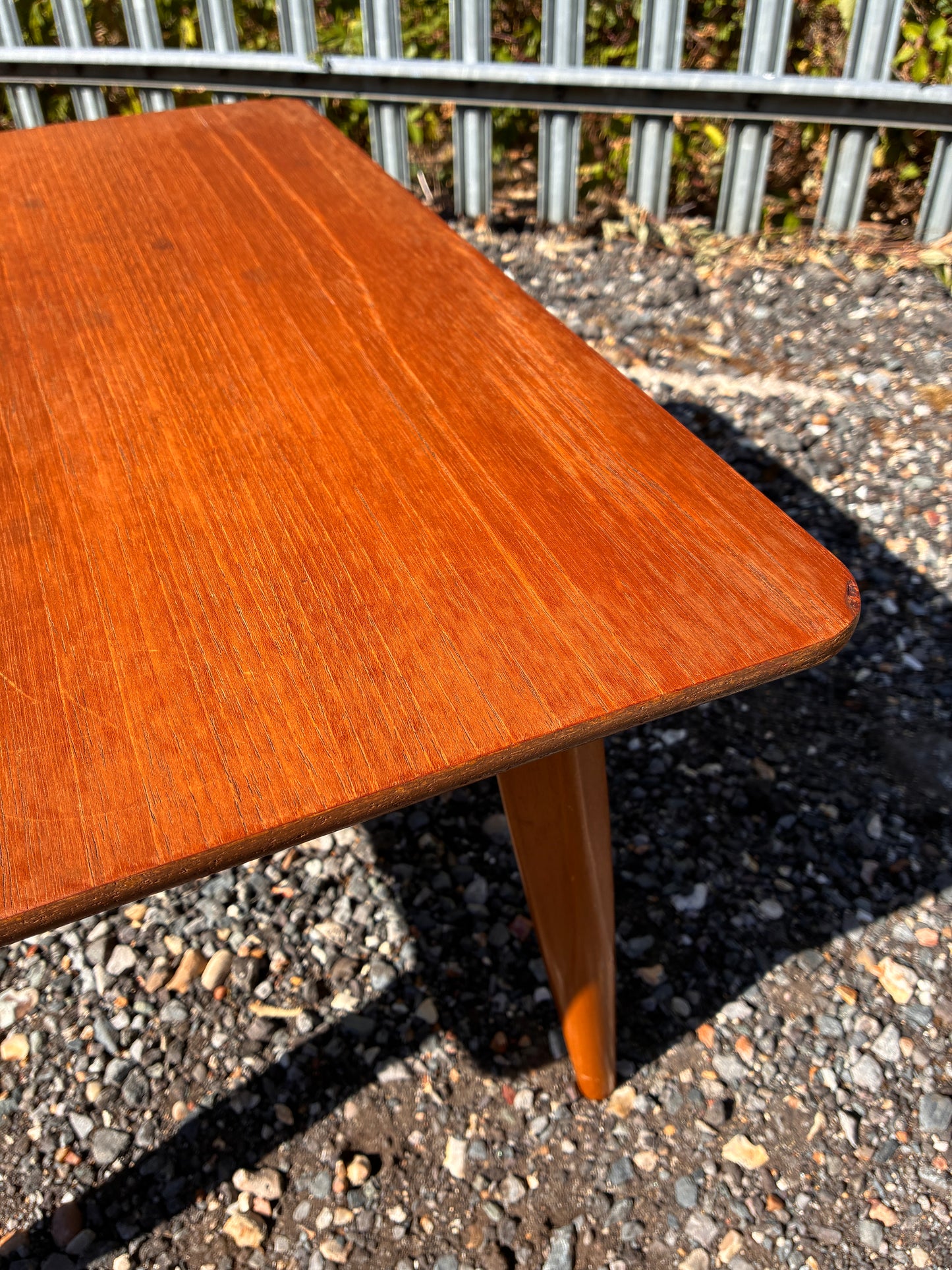 Vintage Mid-Century Teak Coffee Table | Small Scandinavian Style Retro Side Table