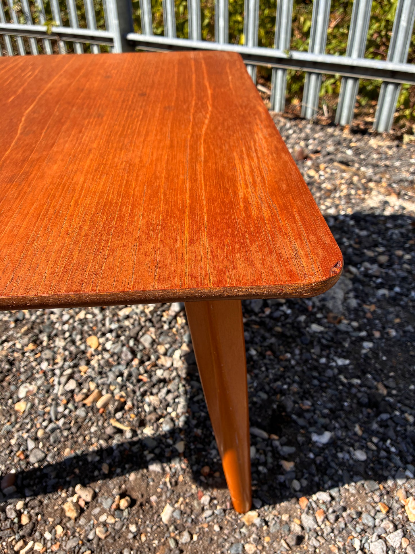 Vintage Mid-Century Teak Coffee Table | Small Scandinavian Style Retro Side Table