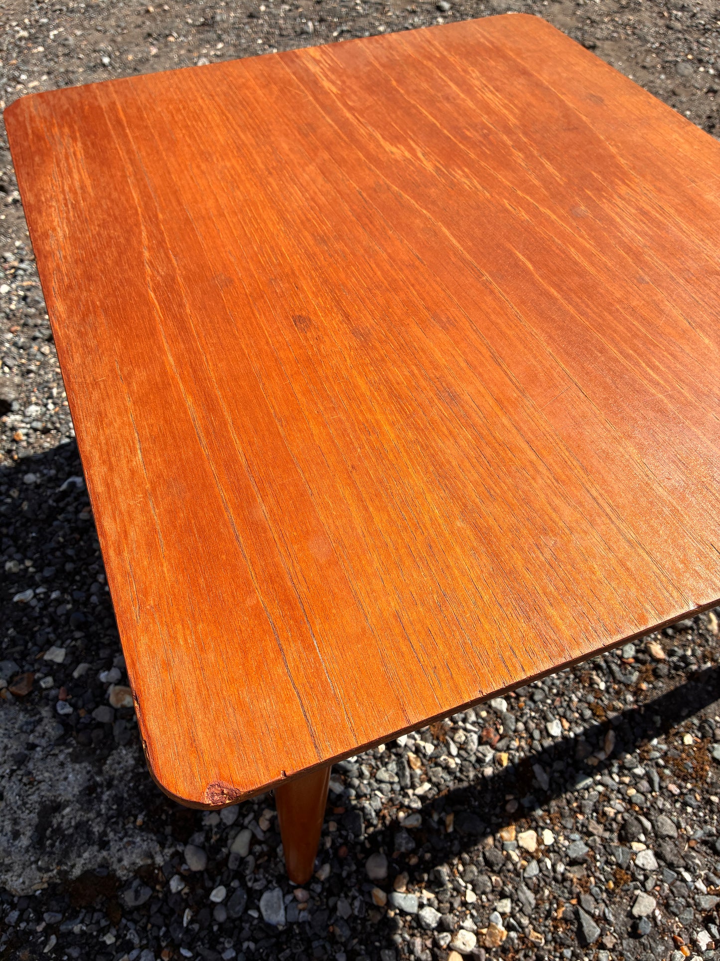Vintage Mid-Century Teak Coffee Table | Small Scandinavian Style Retro Side Table