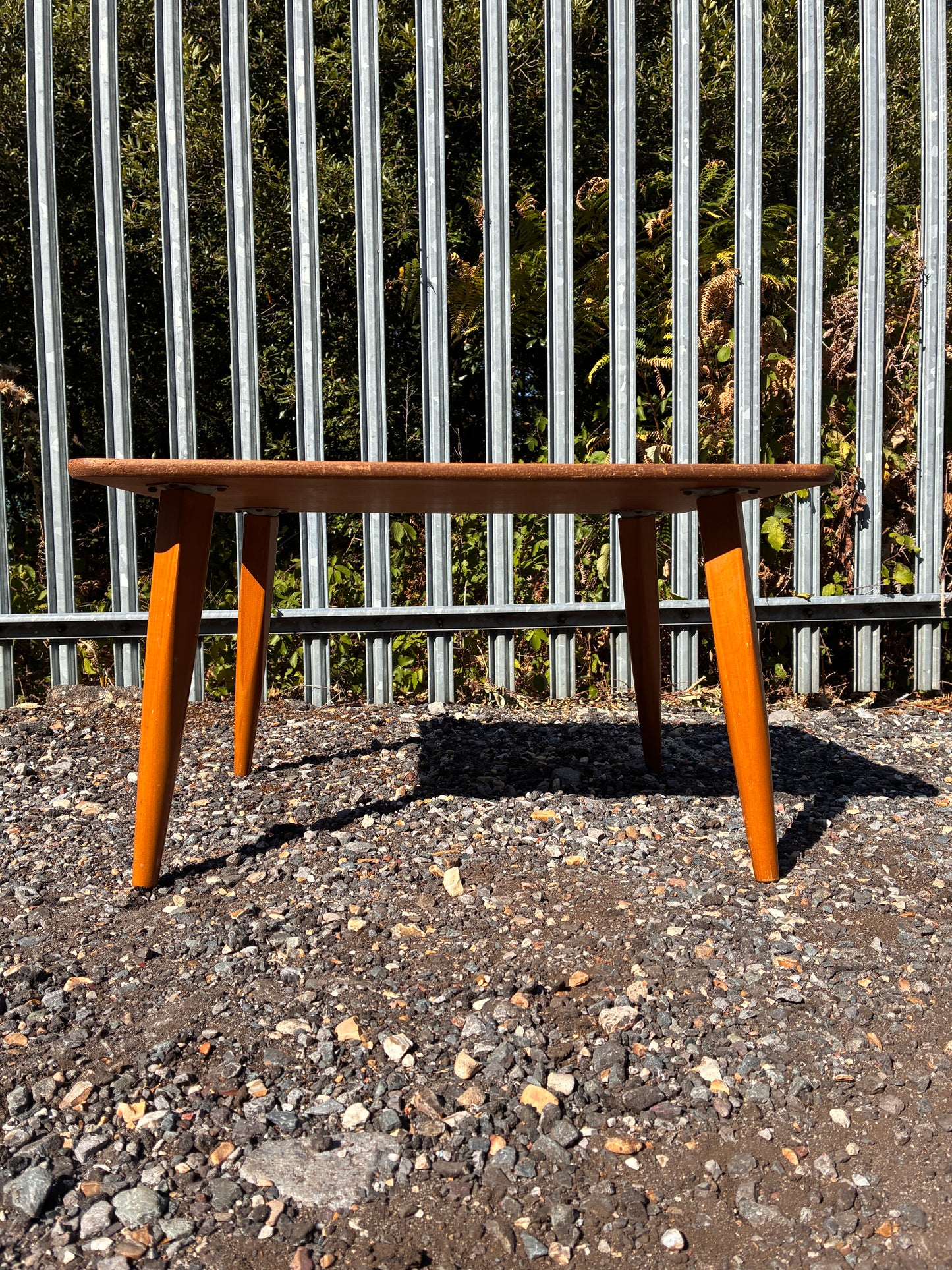 Vintage Mid-Century Teak Coffee Table | Small Scandinavian Style Retro Side Table