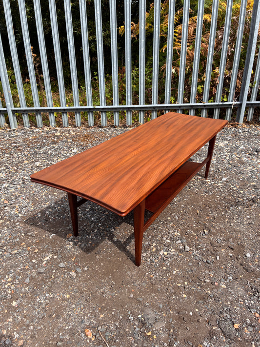 Mid-Century Coffee Table by Richard Hornby with Lower Shelf | Vintage British Furniture