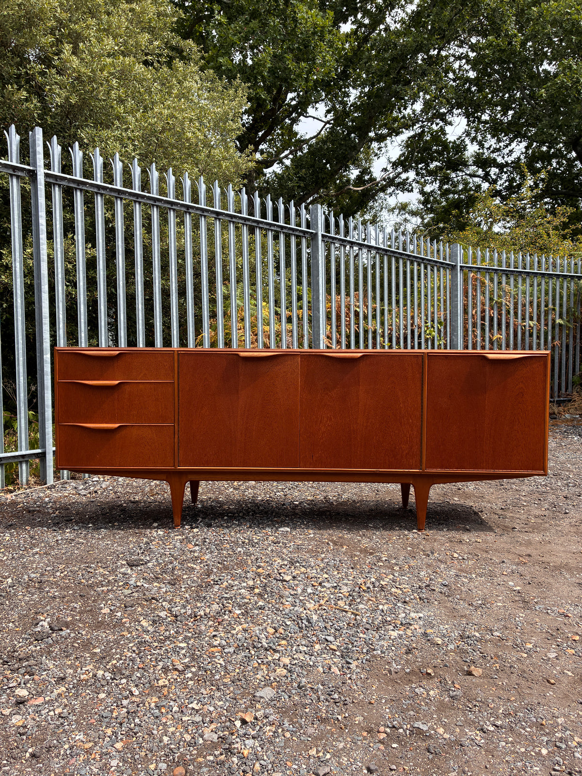 Mid-Century Teak Sideboard by McIntosh – Large 202cm Danish Vintage Style Cabinet