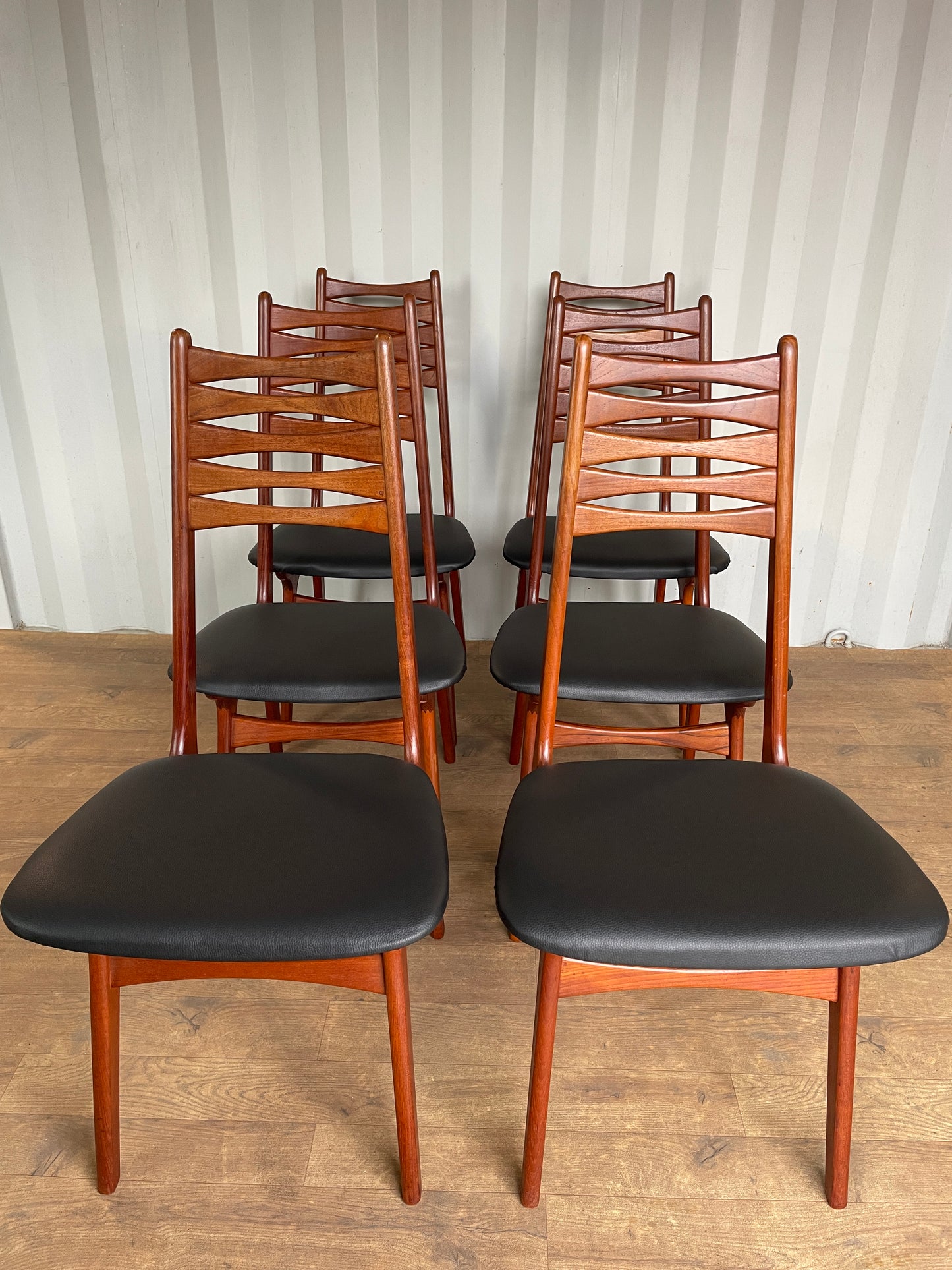 Set of 6 Danish Teak Mid-Century Dining Chairs by Boltinge Stolefabrik – Model 83