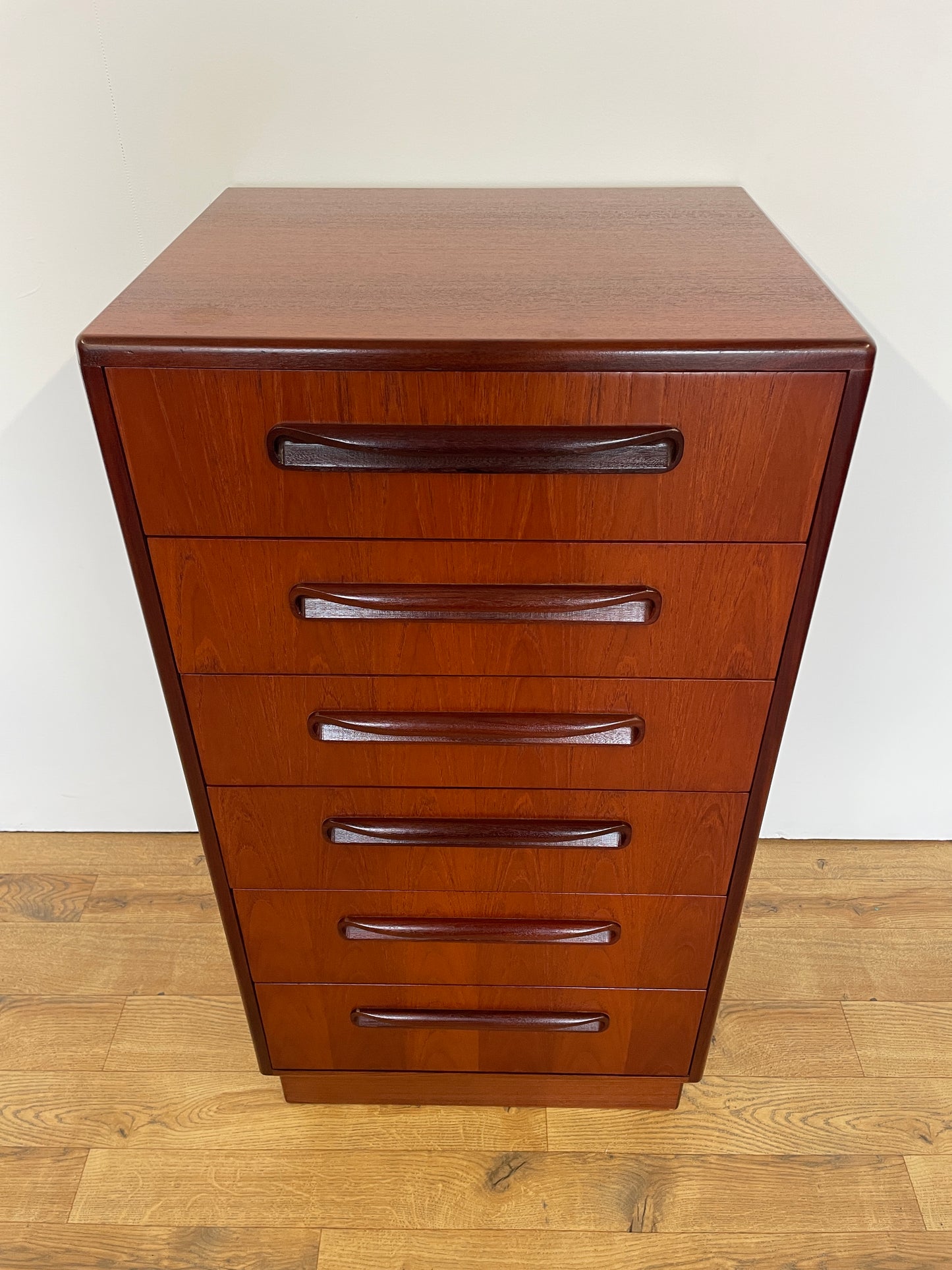 G Plan Tall Boy Chest of Drawers - Fresco Range Mid-Century