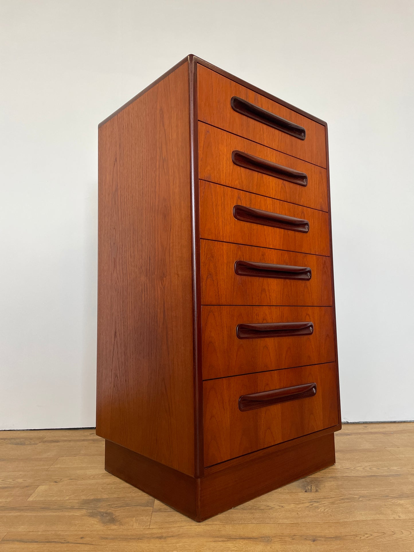 G Plan Tall Boy Chest of Drawers - Fresco Range Mid-Century