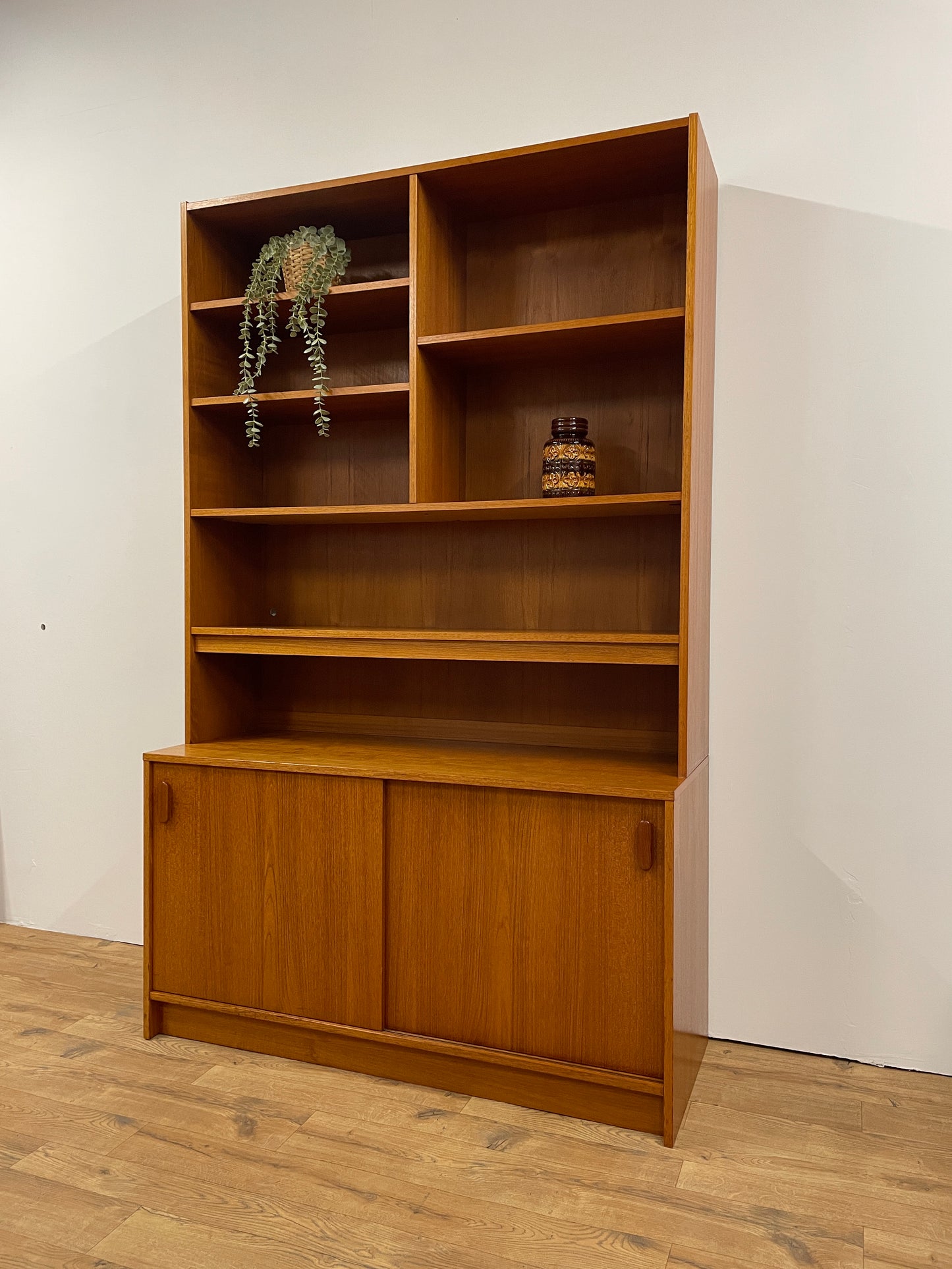 Large Danish Bookshelf / Cabinet - Mid-Century Teak