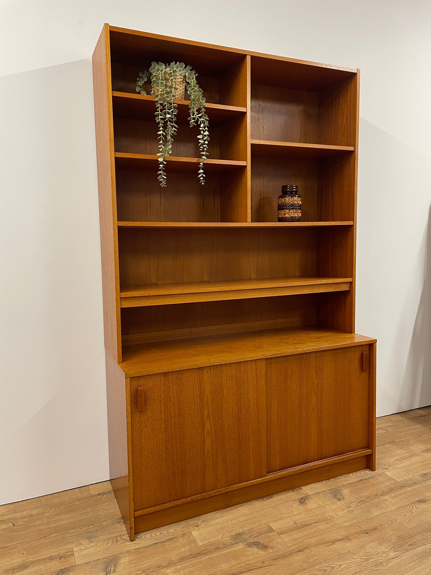 Large Danish Bookshelf / Cabinet - Mid-Century Teak