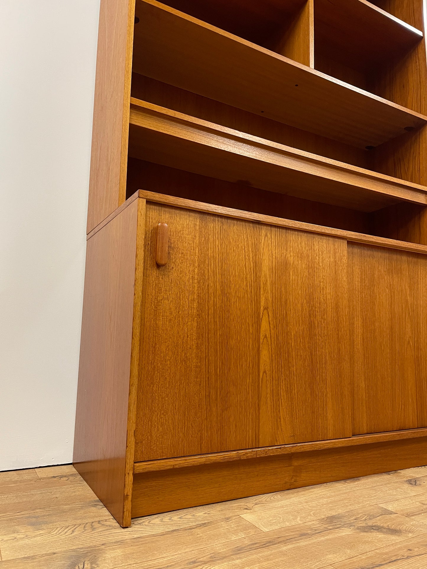 Large Danish Bookshelf / Cabinet - Mid-Century Teak