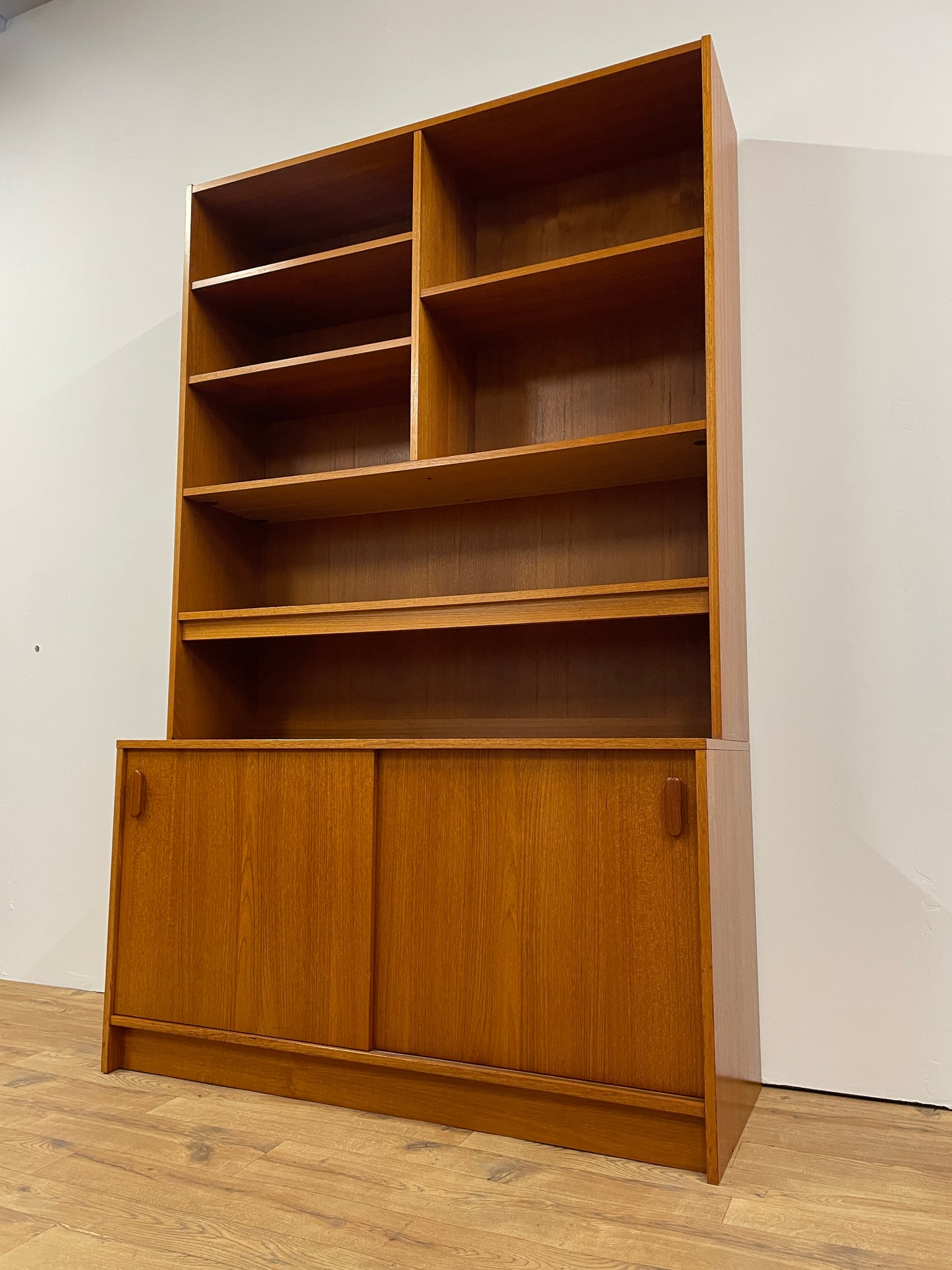 Large Danish Bookshelf / Cabinet - Mid-Century Teak