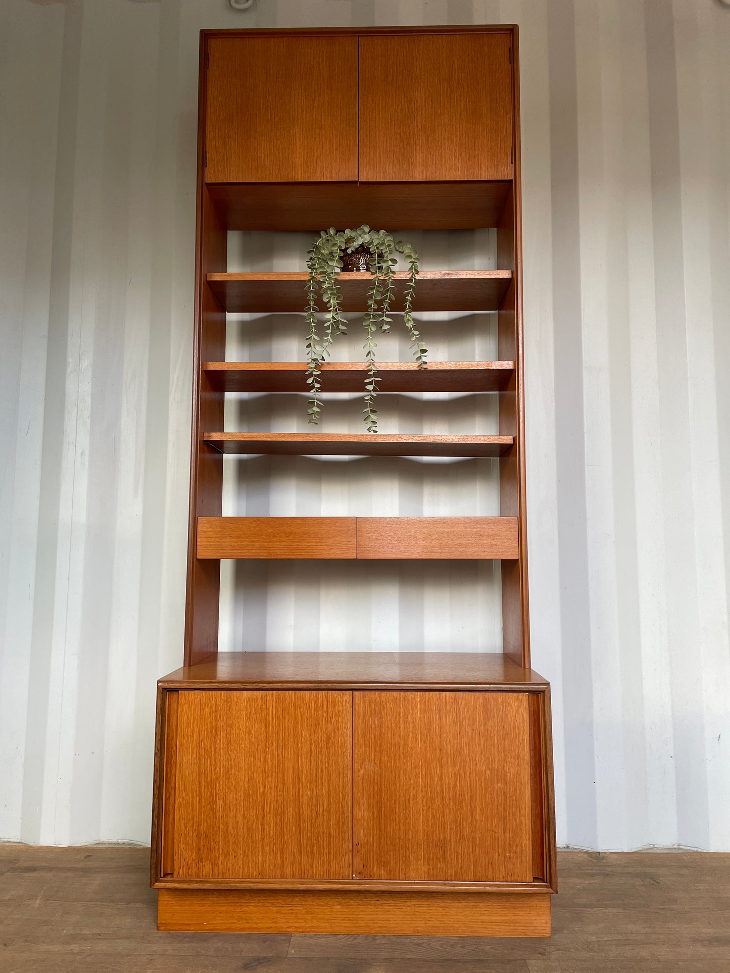 G-Plan Form Five Wall Unit by Roger Bennett 1967 Teak Mid-Century Modern Cabinet & Shelving 199cm