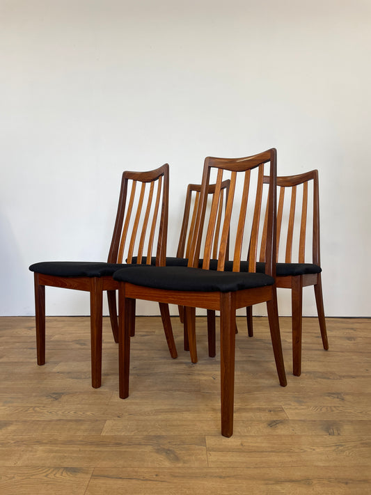 Set of 4 G Plan Dining Chairs Newly Re-Upholstered -  Mid-Century