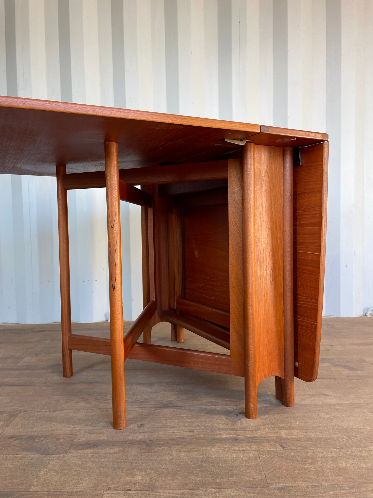 Vintage Teak McIntosh Drop Leaf Dining Table – Mid Century Modern Folding Table – 150cm