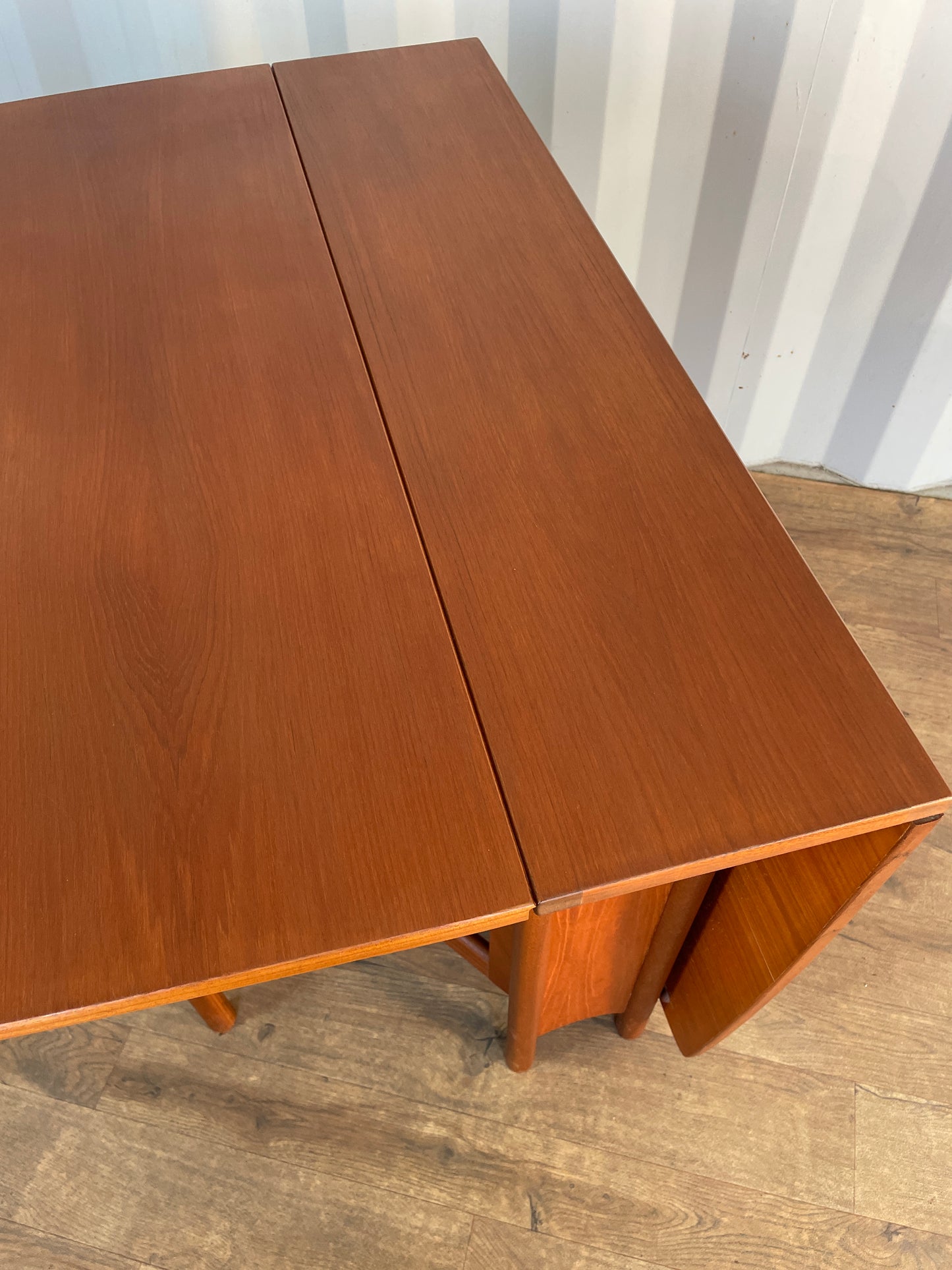 Vintage Teak McIntosh Drop Leaf Dining Table – Mid Century Modern Folding Table – 150cm