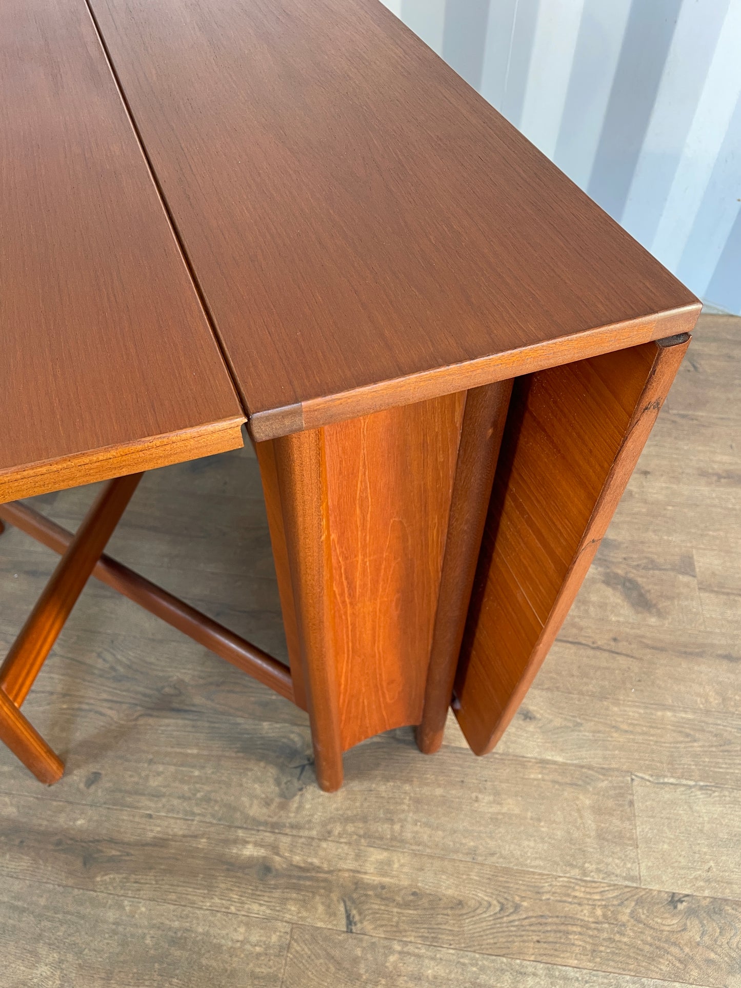 Vintage Teak McIntosh Drop Leaf Dining Table – Mid Century Modern Folding Table – 150cm