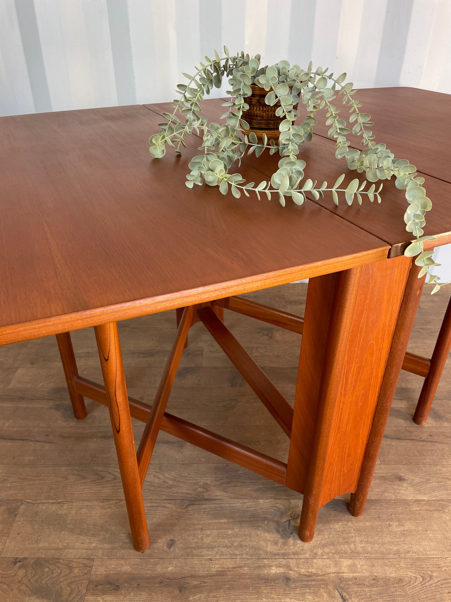 Vintage Teak McIntosh Drop Leaf Dining Table – Mid Century Modern Folding Table – 150cm