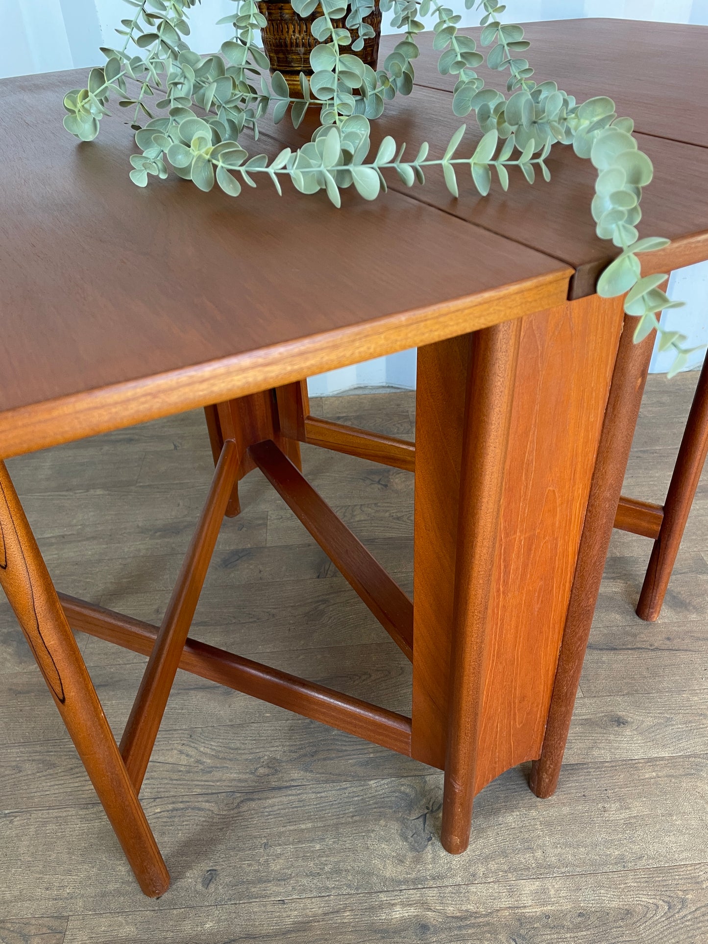 Vintage Teak McIntosh Drop Leaf Dining Table – Mid Century Modern Folding Table – 150cm